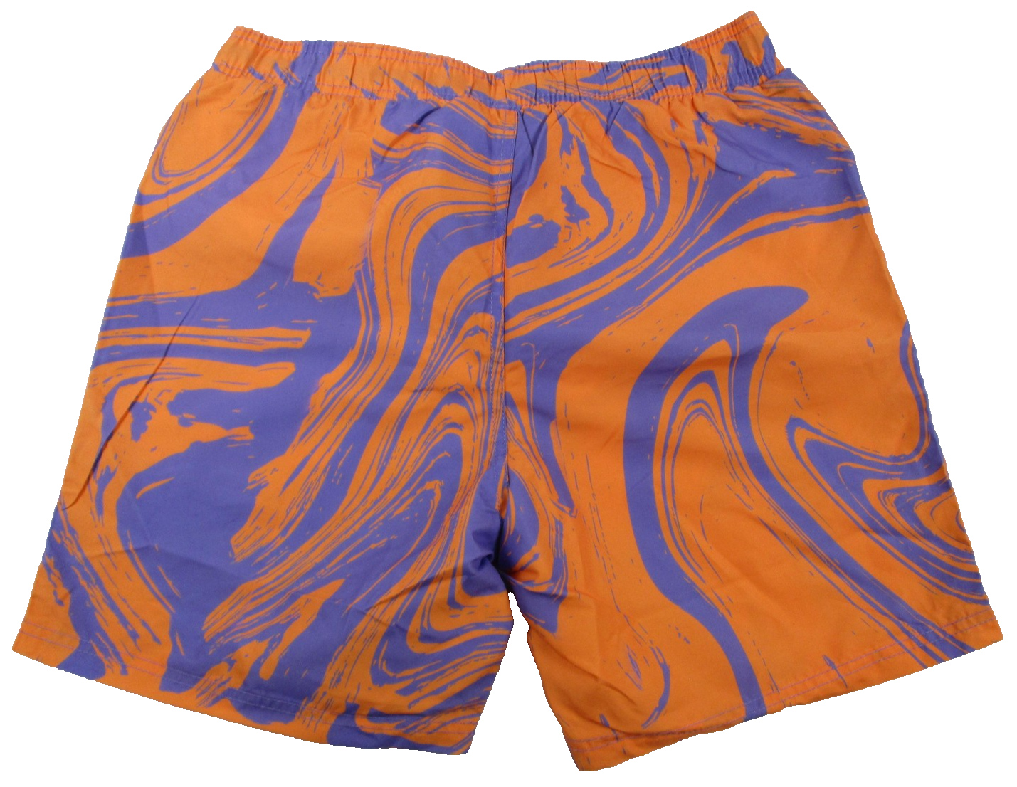 MTV Swim Shorts Mens Size M Orange Purple Tie Dye UPF 50+ Music Television 12301