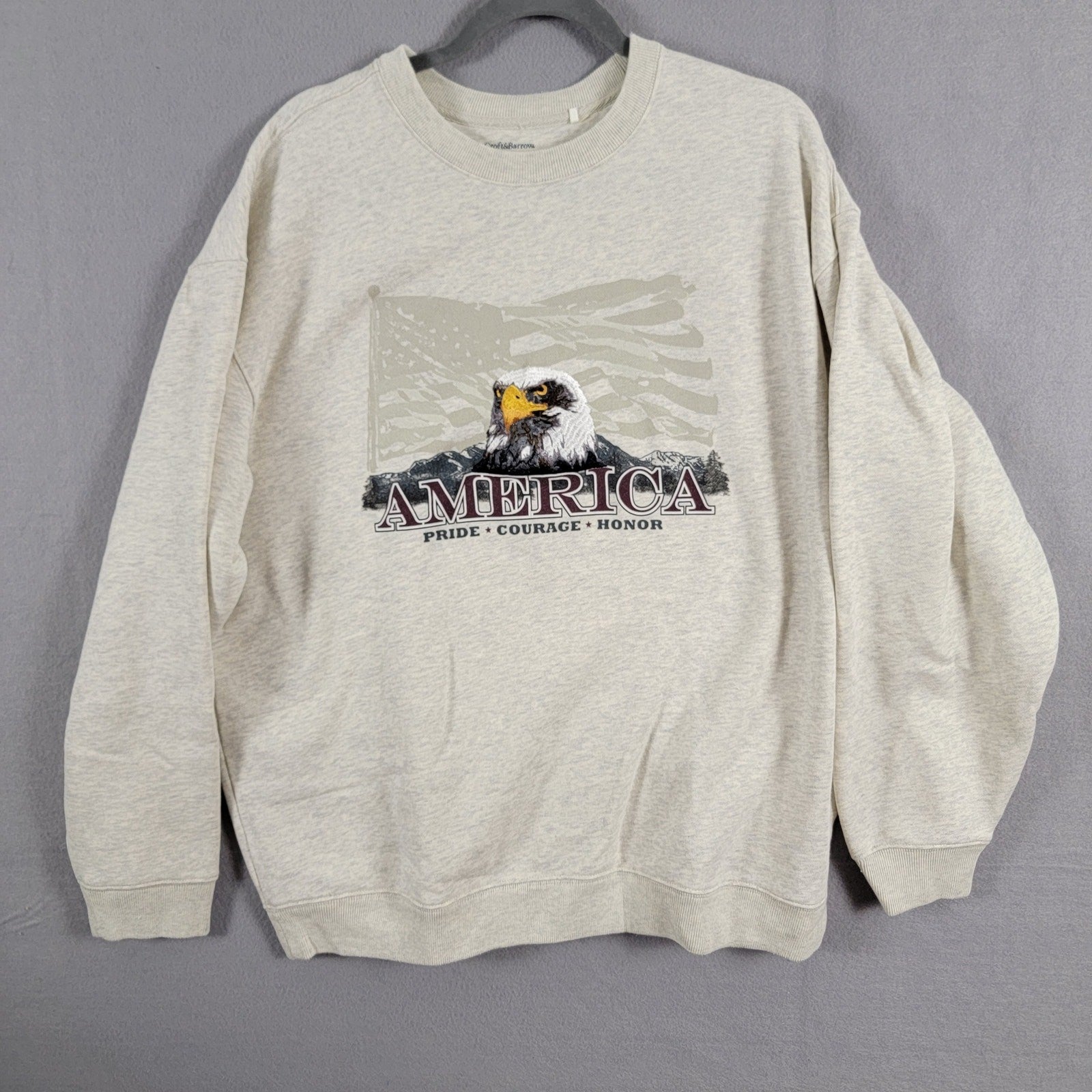 Croft & Burrows American Pride Embroidered Eagle Sz L