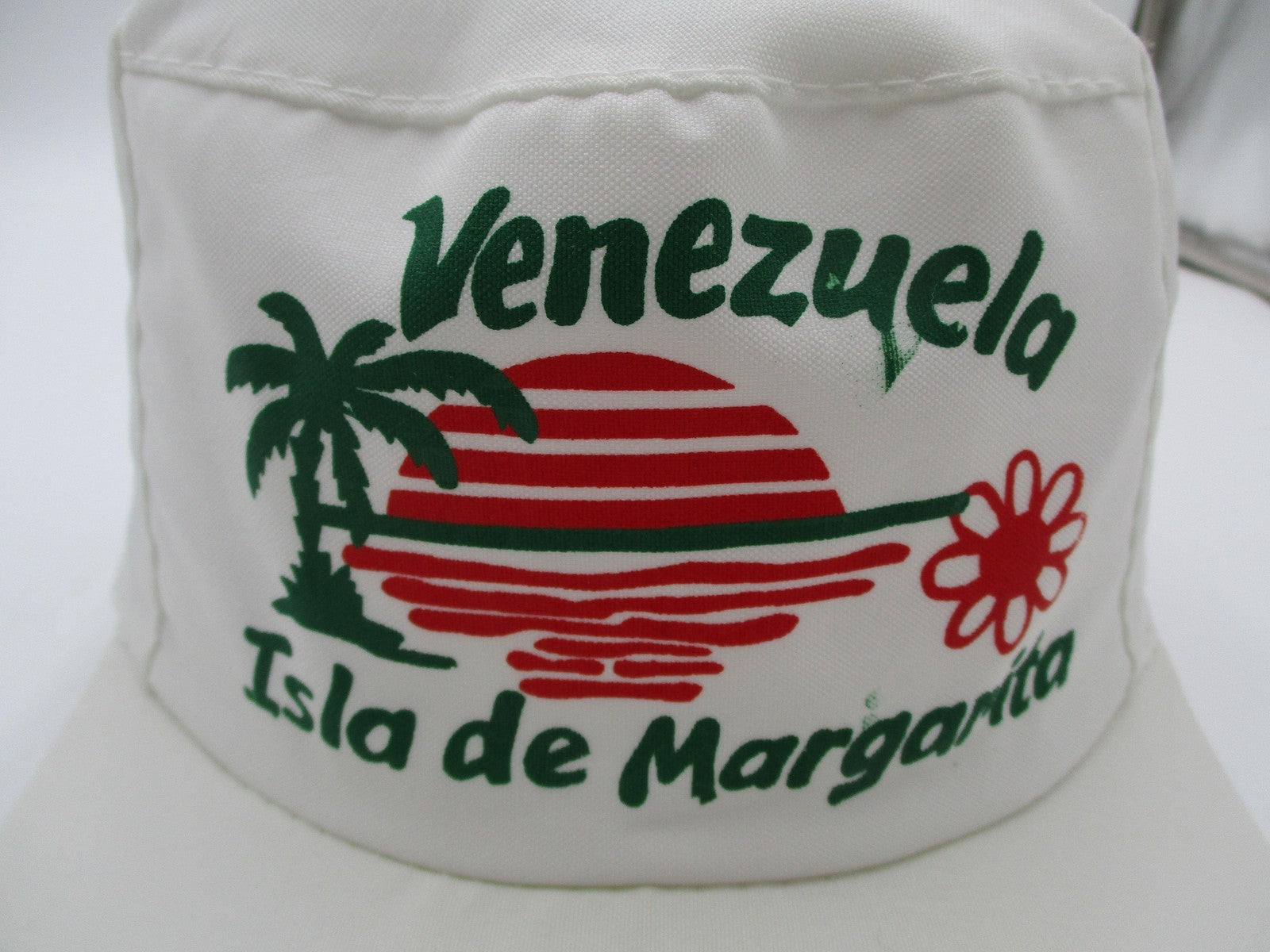 Venezuela Isla De Margarita Hat Cap Snap Back Mens One Size White Beach Souvenir1