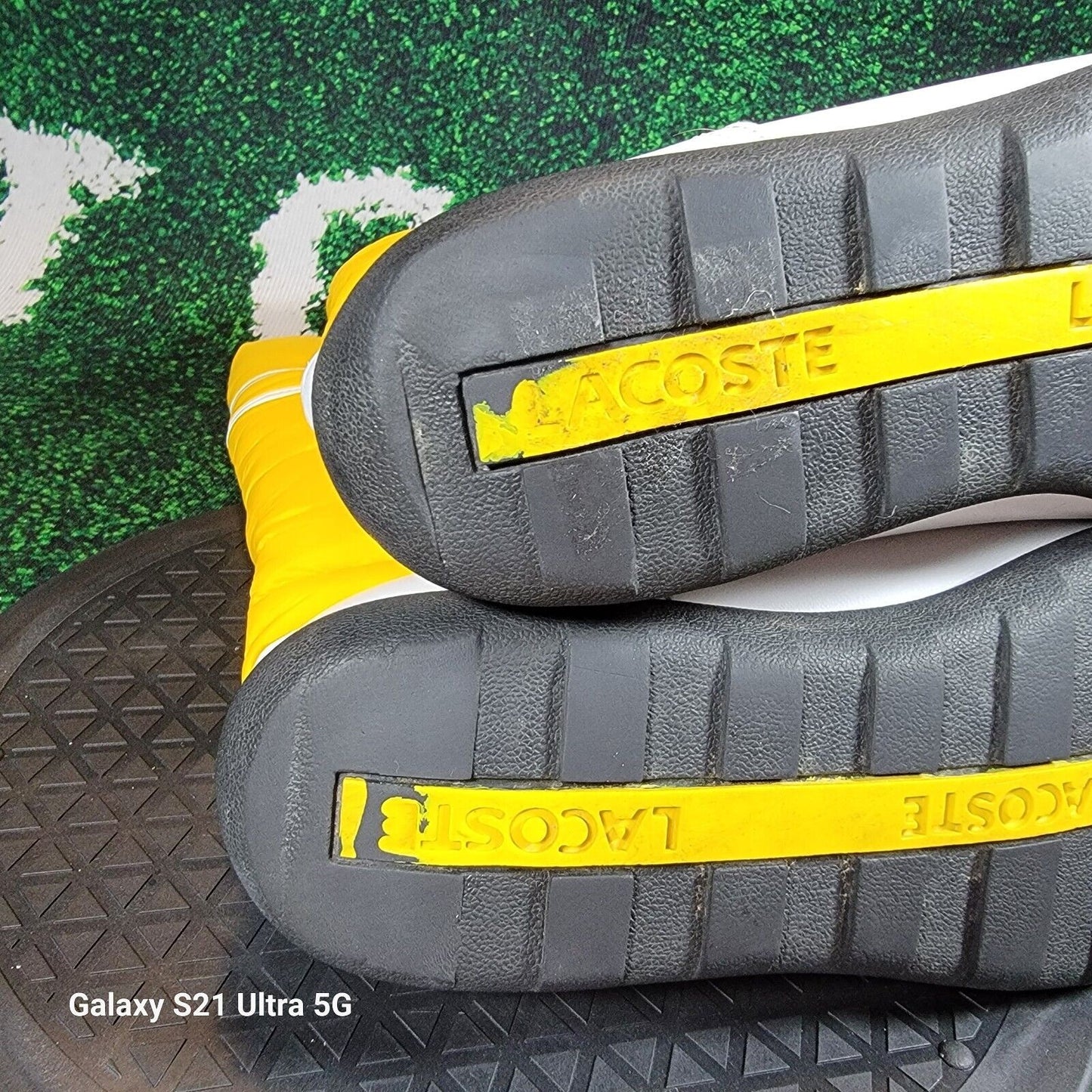 Lacoste Snug Women Puffer Yellow Winter Snow Tall Drawstring Boots 156 Sz 106