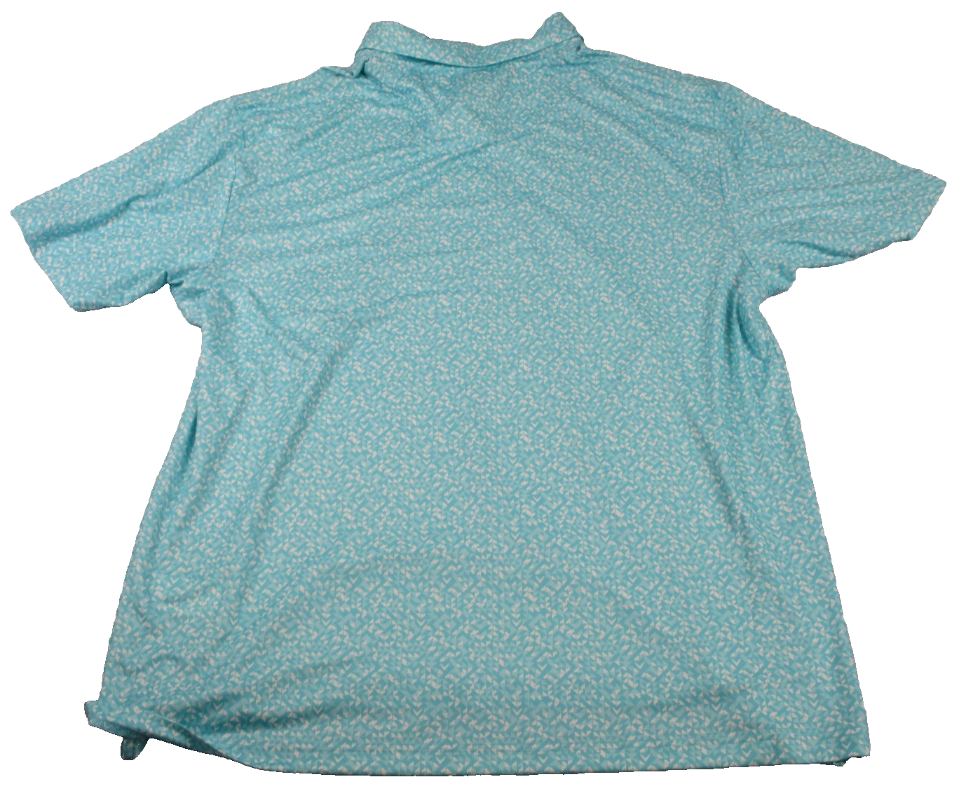 Callaway Polo Shirt Mens XL Blue Radiant OptiDri Geometric Golf Stretch UV 13171