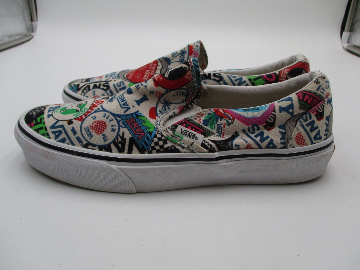 Vans Classic Slip-On Sticker Mash Up AOP Multicolor Men 7.5 Women 9 Pre-Owned1