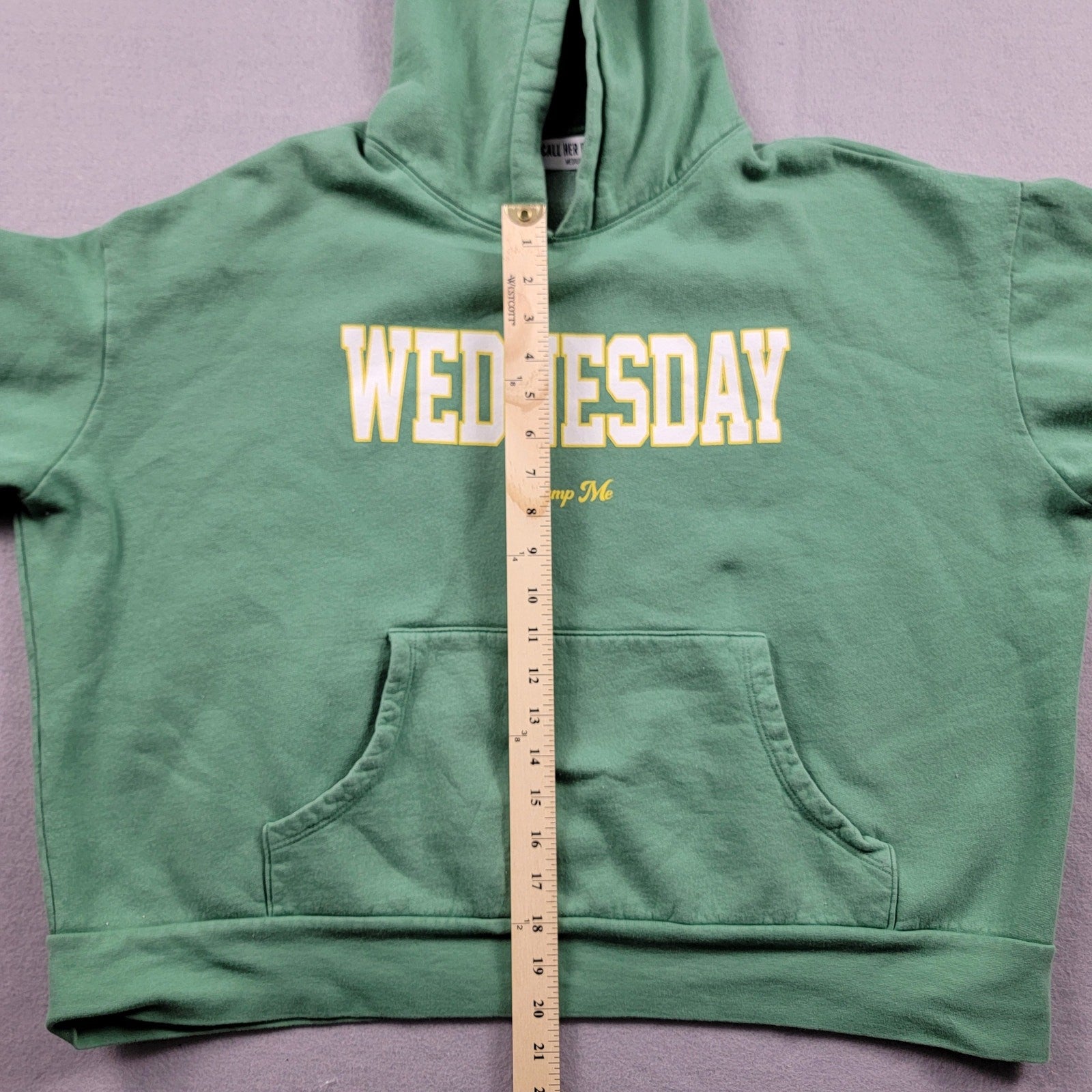 Call Her Daddy Wednesday Hump Me Green Hoodie  Size M