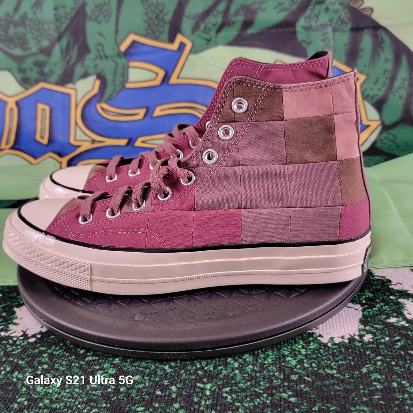 Converse Chuck Taylor AllStar Hi Plant Color Patchwork Rose Taupe 170682C Sz 81
