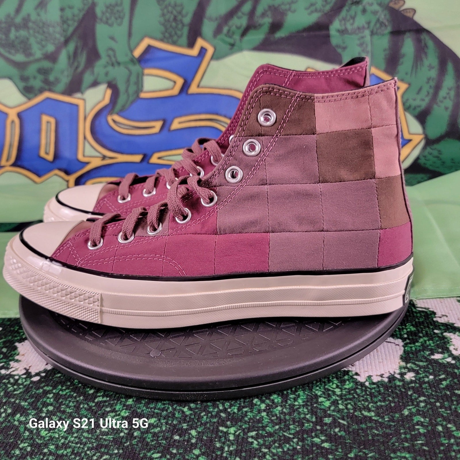 Converse Chuck Taylor AllStar Hi Plant Color Patchwork Rose Taupe 170682C Sz 81