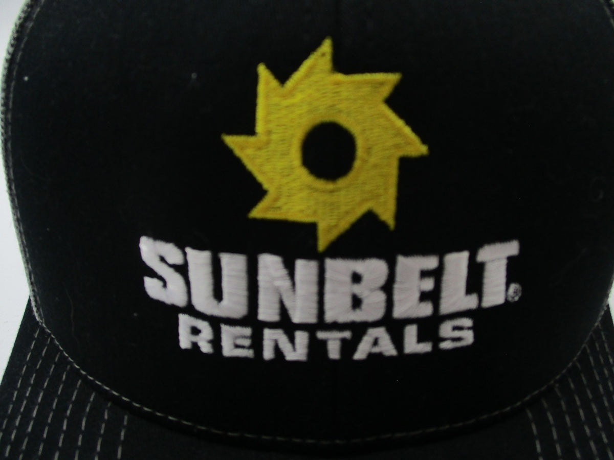 Sunbelt Rentals Hat Cap Snap Back Mens One Size Black Trucker Richardson 1123