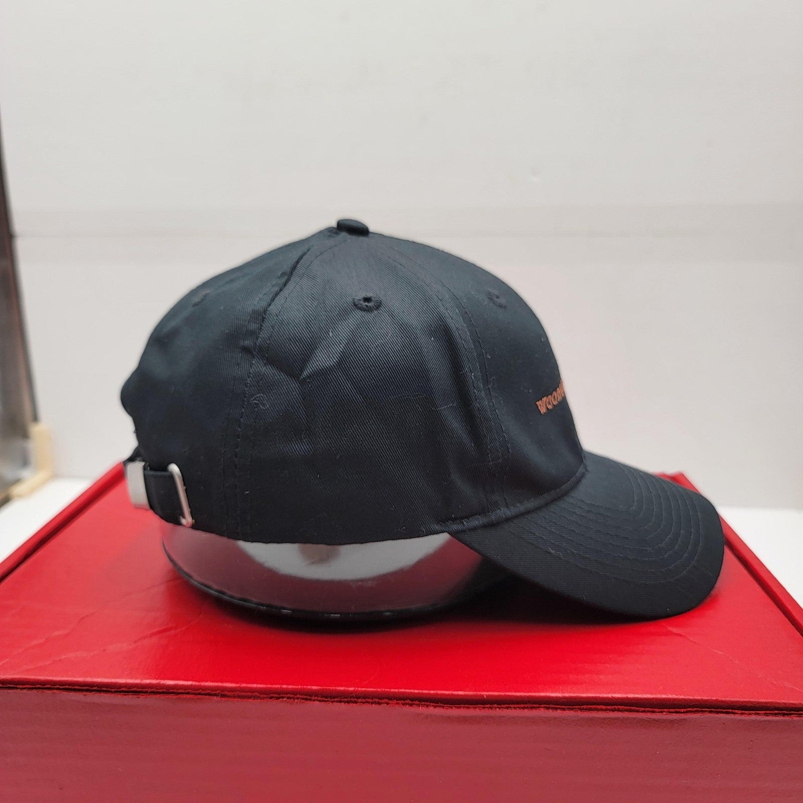 Woodford Reserve Hat Cap Strap Back Black Embroidered Promo Adjustable Mens3