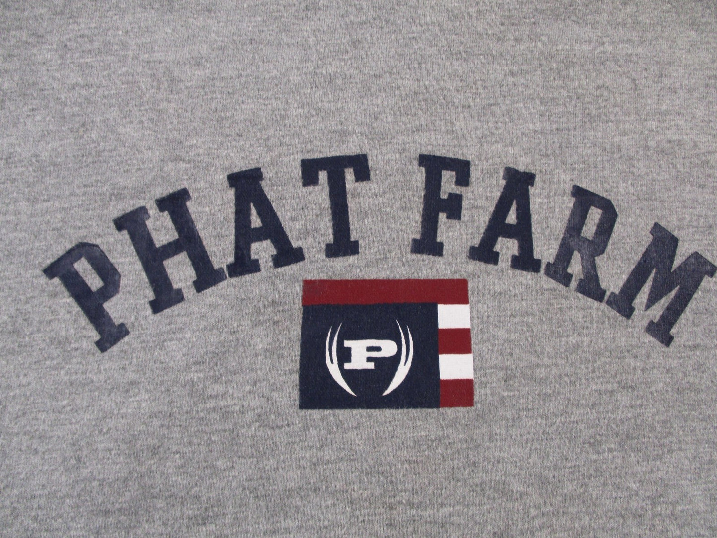 Phat Farm Pajama Top Mens XL Gray Lounge Sleepwear Long Sleeve Logo Shirt8