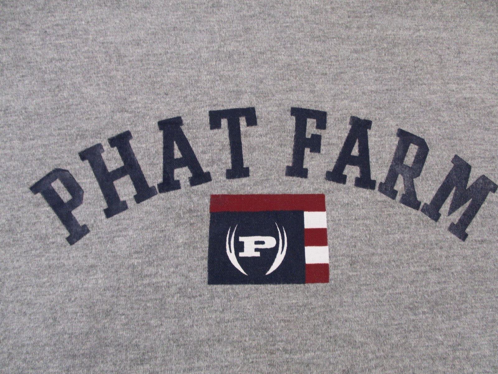 Phat Farm Pajama Top Mens XL Gray Lounge Sleepwear Long Sleeve Logo Shirt8