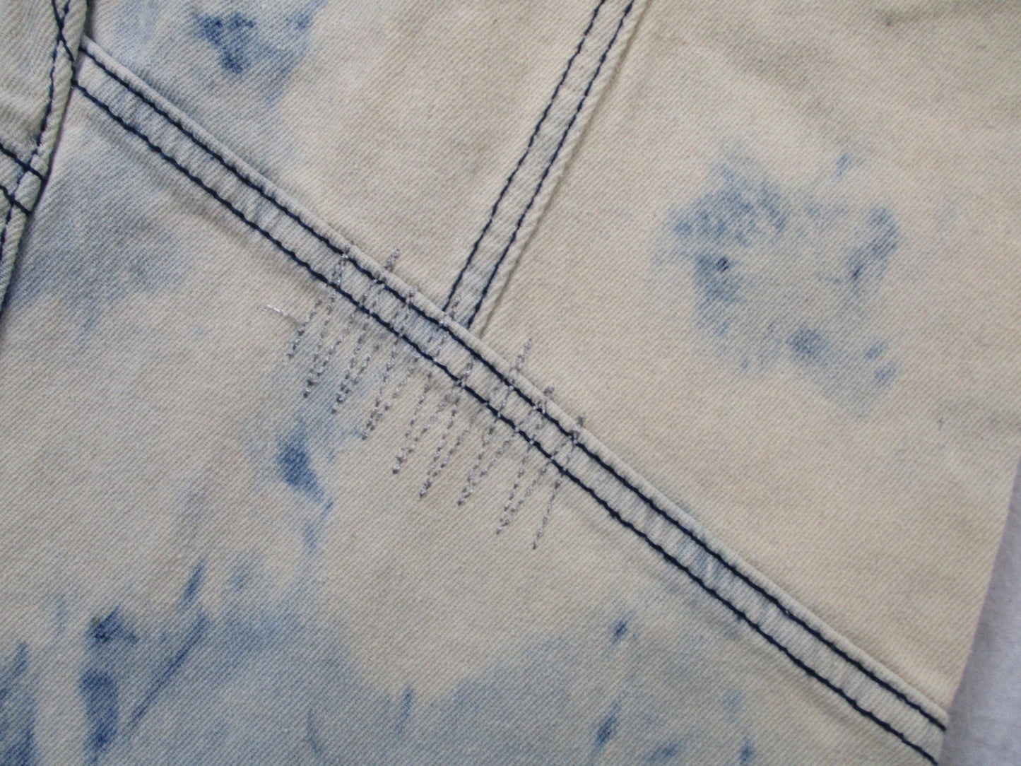 Reason Jeans Mens 44 Slim Acid Wash Mulberry Moto Skull Denim Embroidered 14223