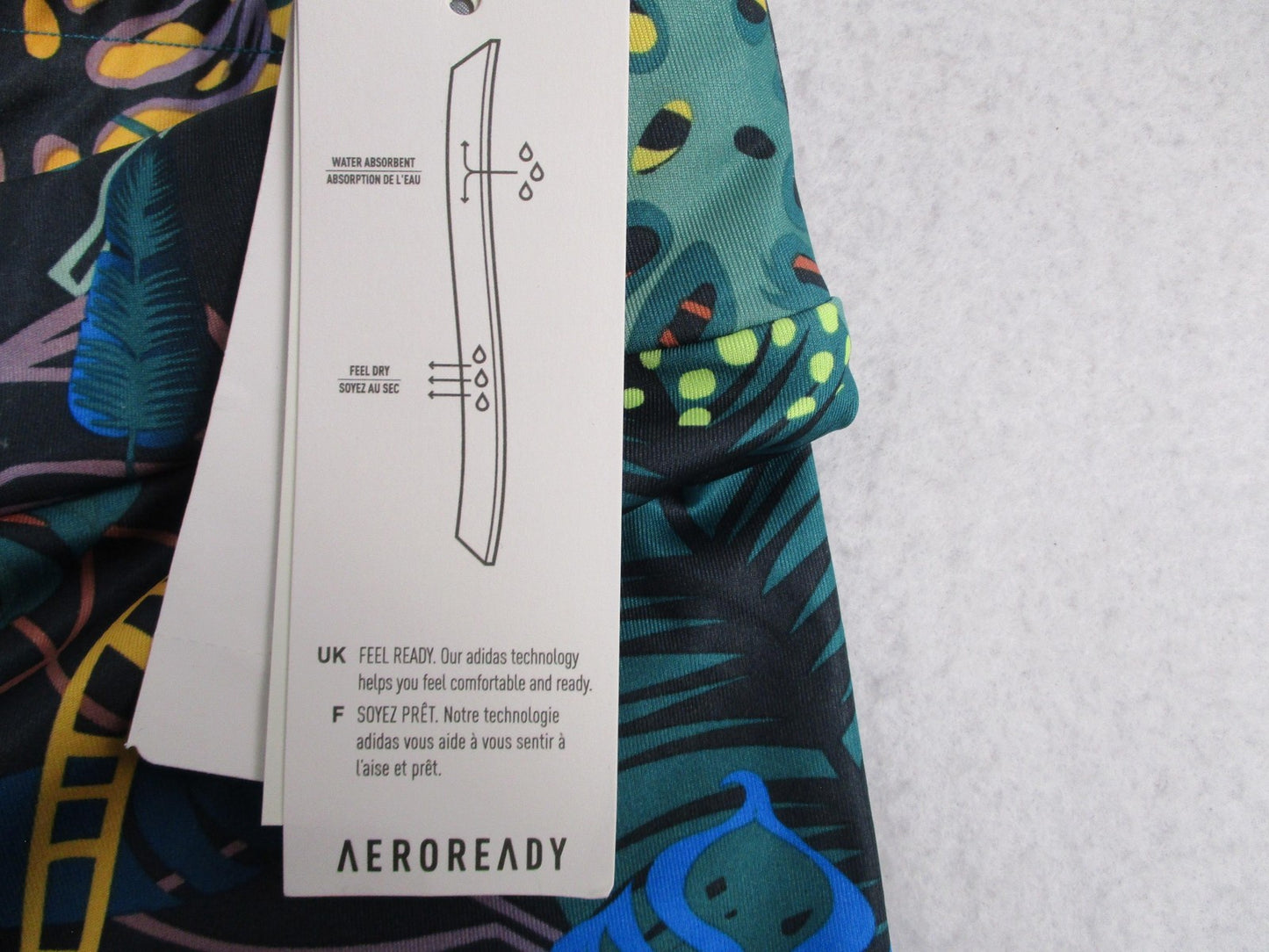 Adidas Disney AEROREADY Leggings Kids Size 1416 Multicolor Jungle Print