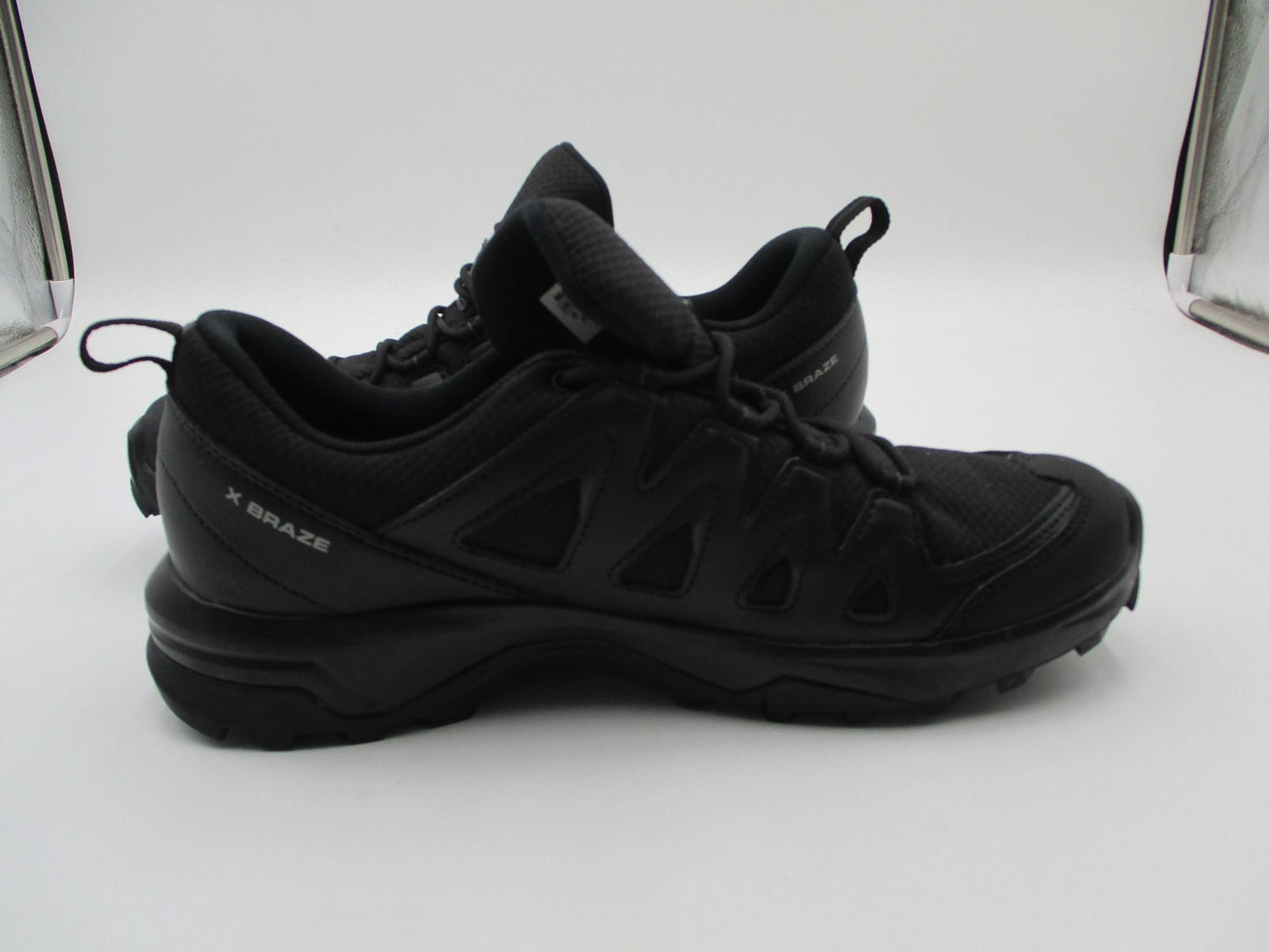 Salomon X Braze GTX Shoes Mens Size 8.5 Black Gore-Tex Trail Hiking 4718047