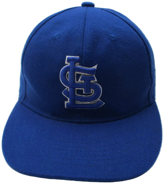 St. Louis Cardinals Hat Cap Snap Back One Size Blue MLB Baseball Mens Leader0