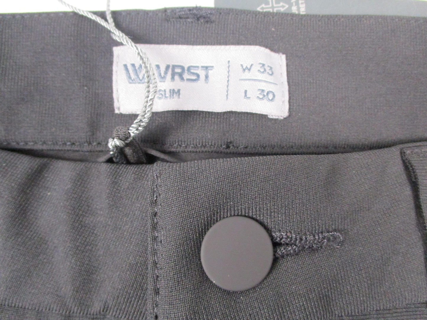 VRST Limitless 5 Pocket Slim Pants Mens 33x30 Black Stretch Woven Golf