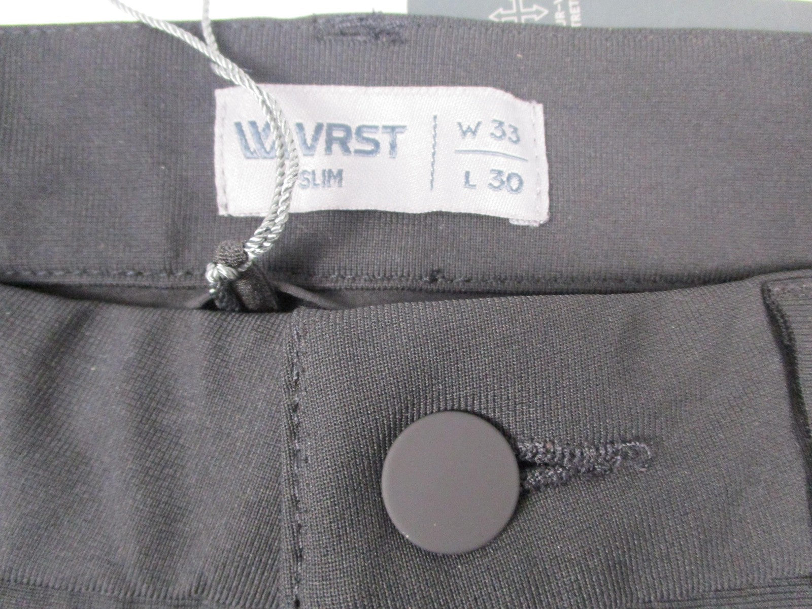 VRST Limitless 5 Pocket Slim Pants Mens 33x30 Black Stretch Woven Golf