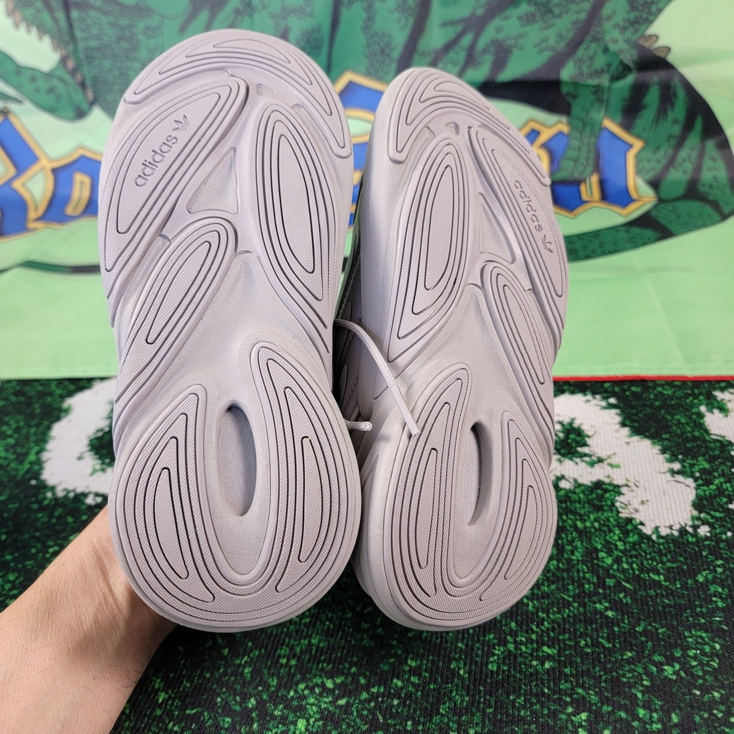 Adidas Ozelia J Triple Grey - Size 4.5 Youth Size 6 Women's4