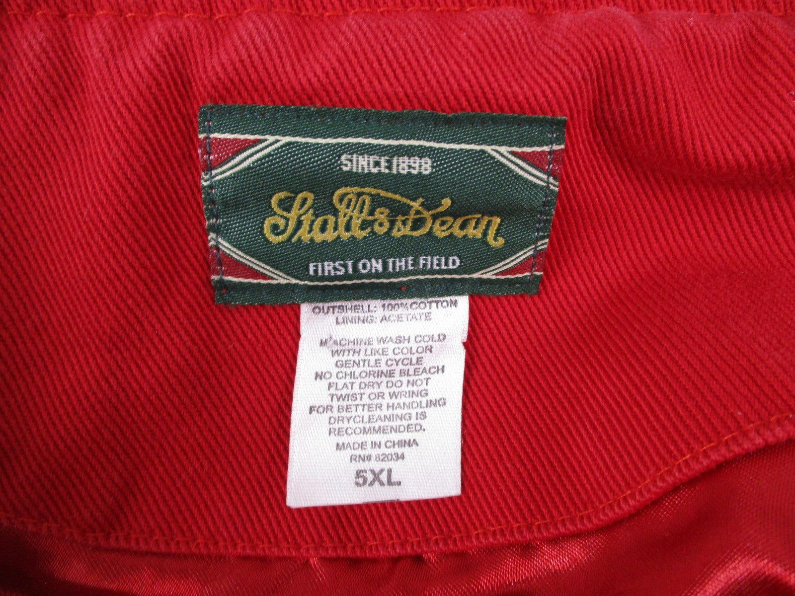 Puerto Rico Jacket Mens 5XL Red Baseball Stall & Dean Satin Snap Front2
