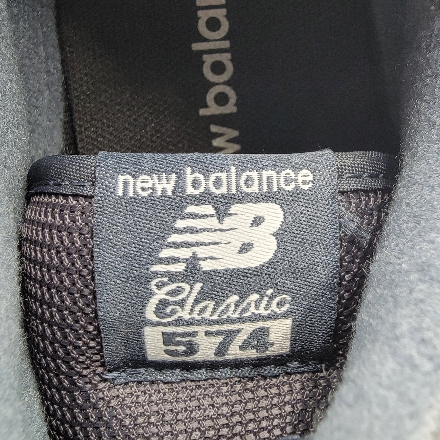 New Balance 574 Classic Blue Leather Sneakers  Sz 4Y/5.5W6