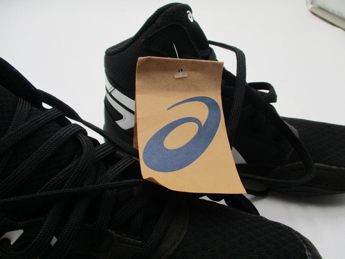 ASICS Snapdown Shoes Kids Size 3 Black High Top Wrestling Sneakers 1084A014 New8