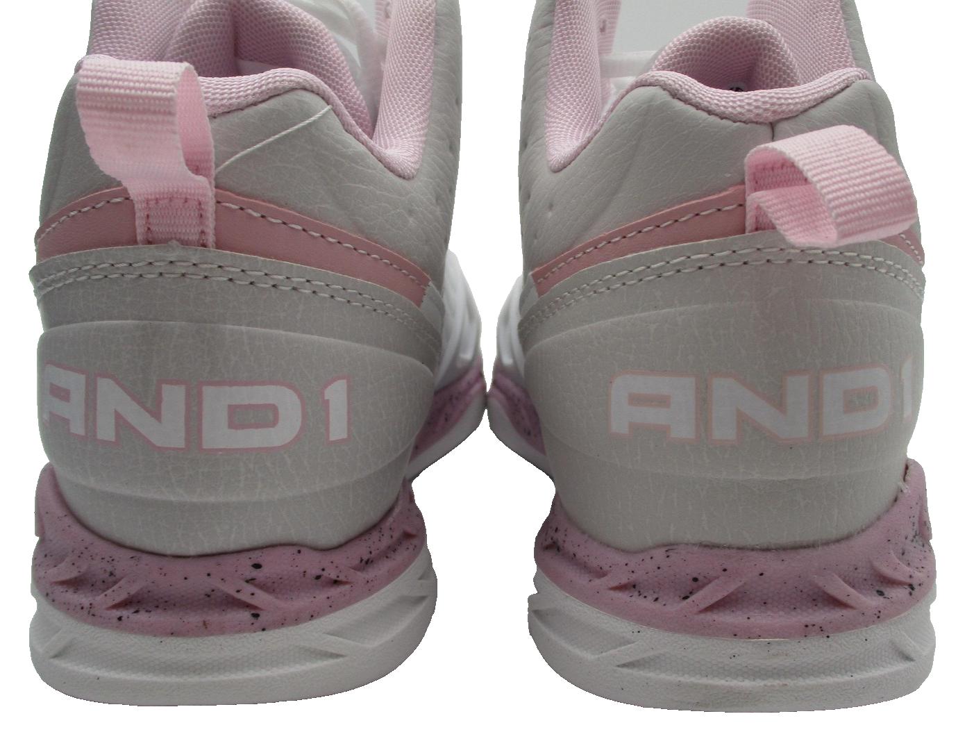 AND1 Shoes Kids Size 5 White Pink Basketball Sneakers Mid Top GGA143GX001 1A25