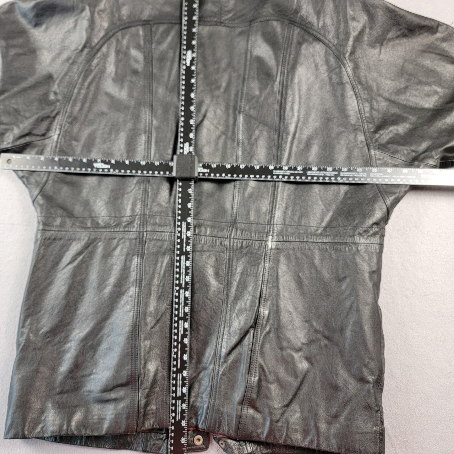 Studio Concepts Leather Jacket Mens Large Quilted Lined Europe Craft Vintage 8826