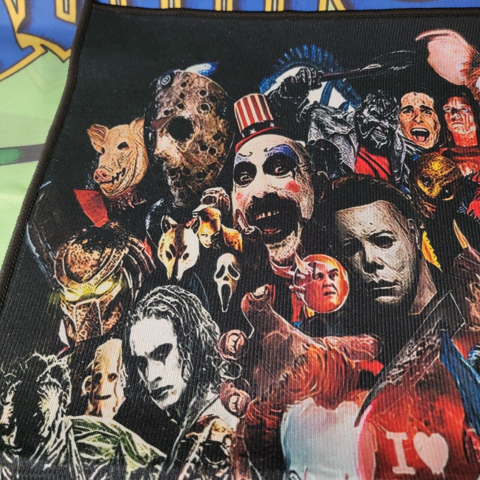 I ❤️ Horror Rug 31" x 19" Features your favorite TV and Movie Horror Characters3