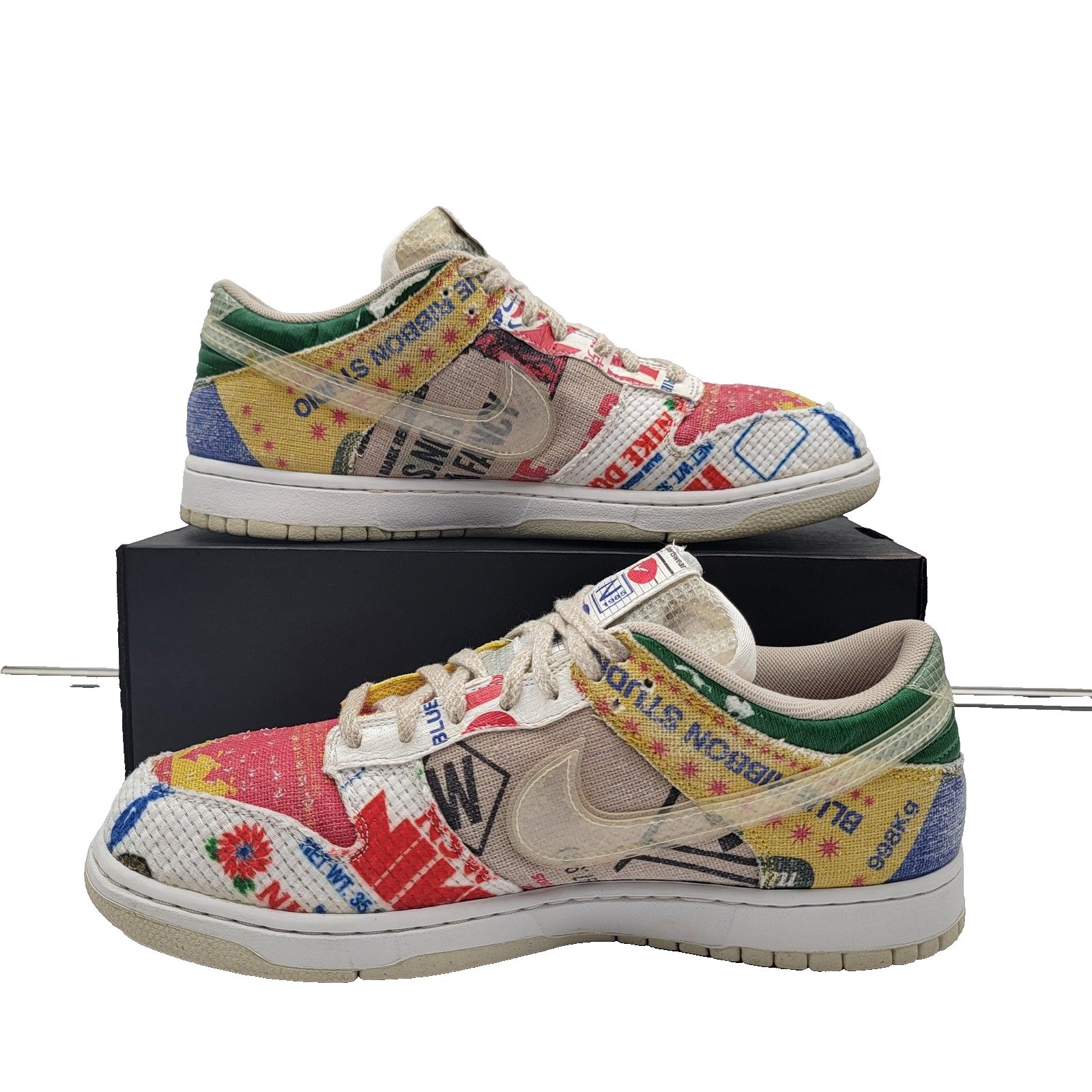 Nike Dunk Low Shoes Mens Size 12 City Market DA6125-900 Art Sneakers