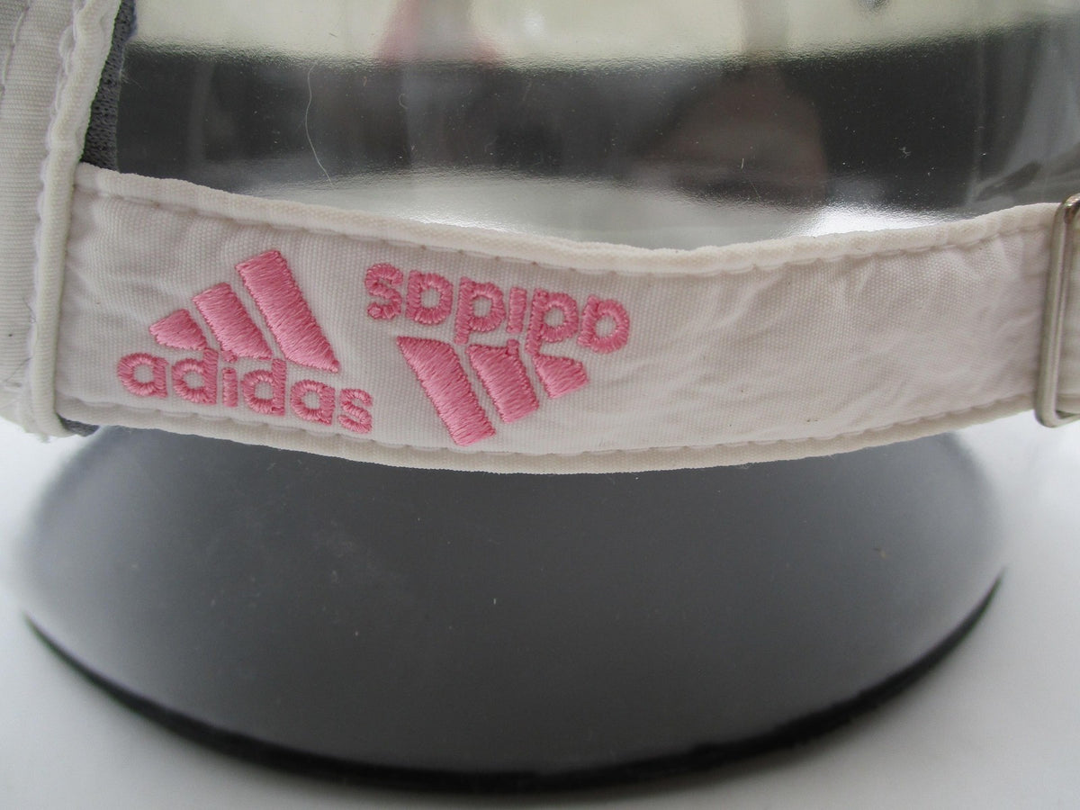 Adidas Hat Cap Strap Back Mens One Size White Pink AEROREADY Nylon Baseball6
