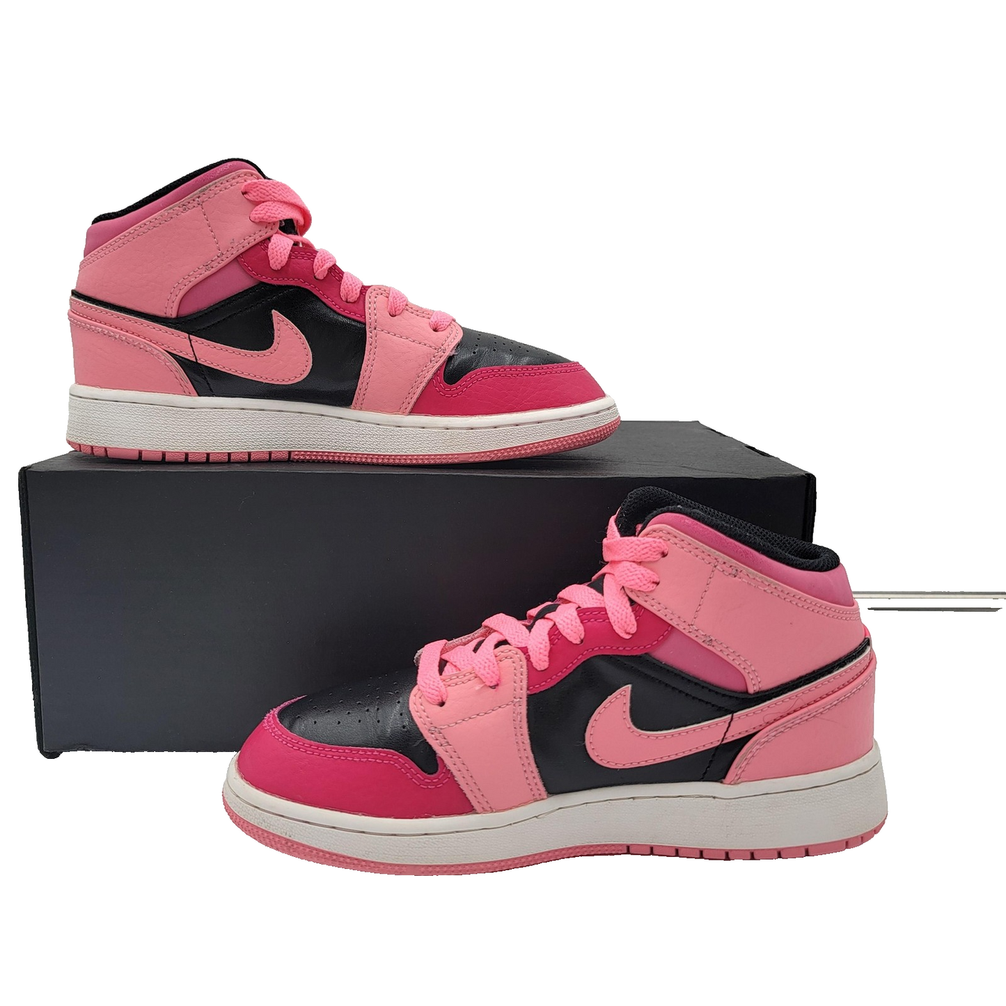 Air Jordan 1 Mid GS 'Coral Chalk' Youth Size 4.5Y Basketball 554725-662