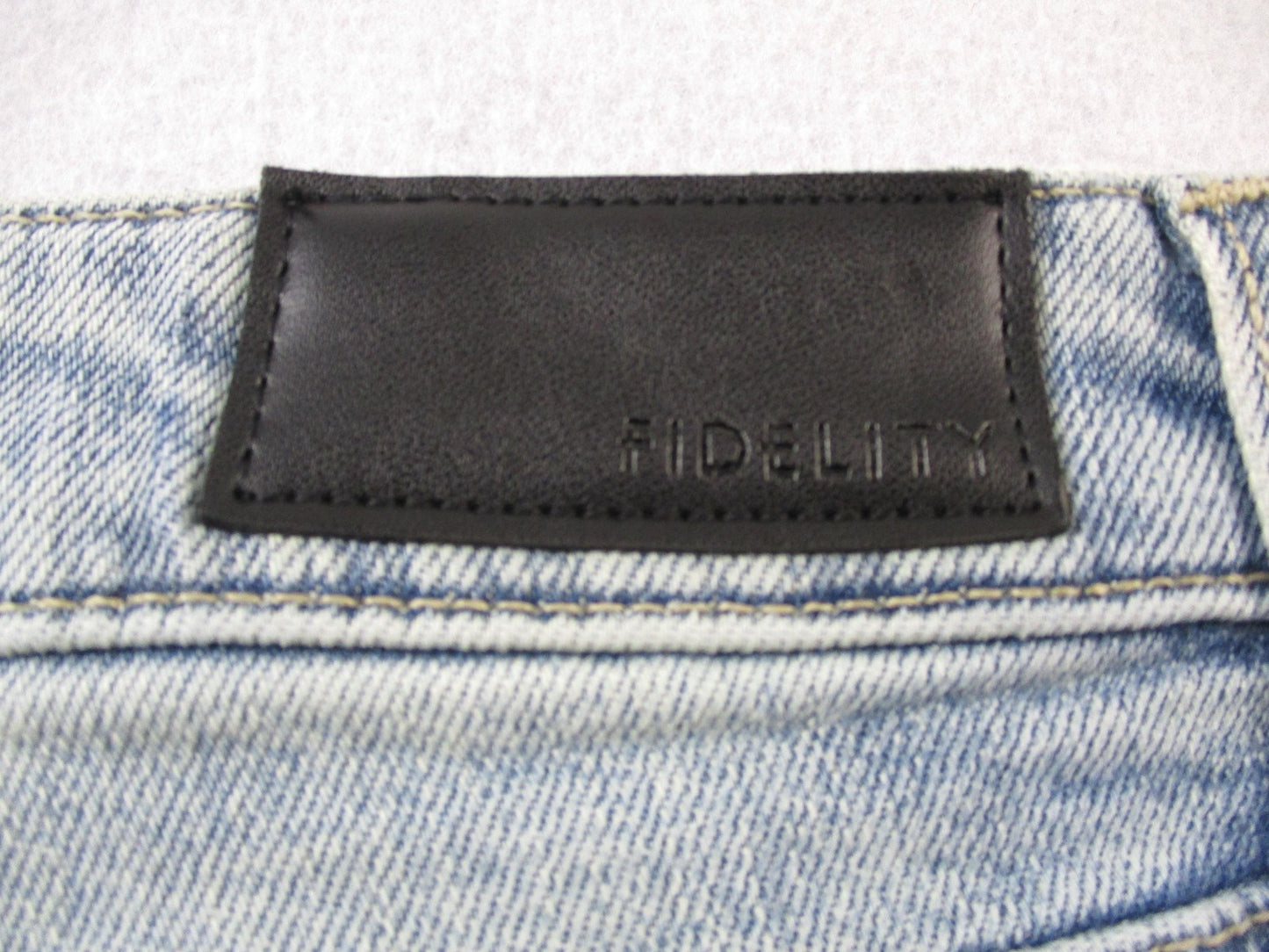 Fidelity Kendall Jeans Womens 26 Blue Light Wash High Rise Straight Leg 14597