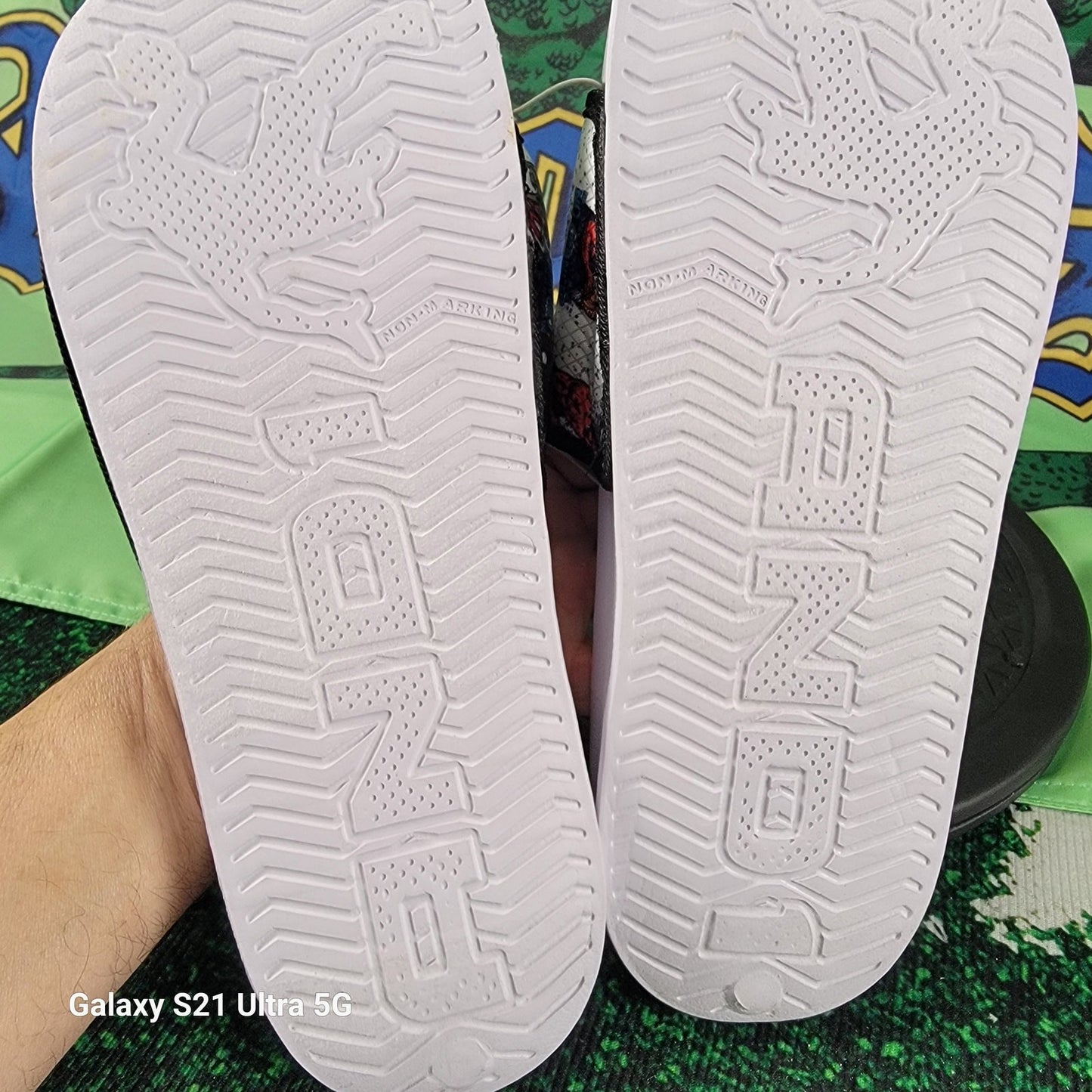 AND1 Slides You Got No Game White/Black Sz 104