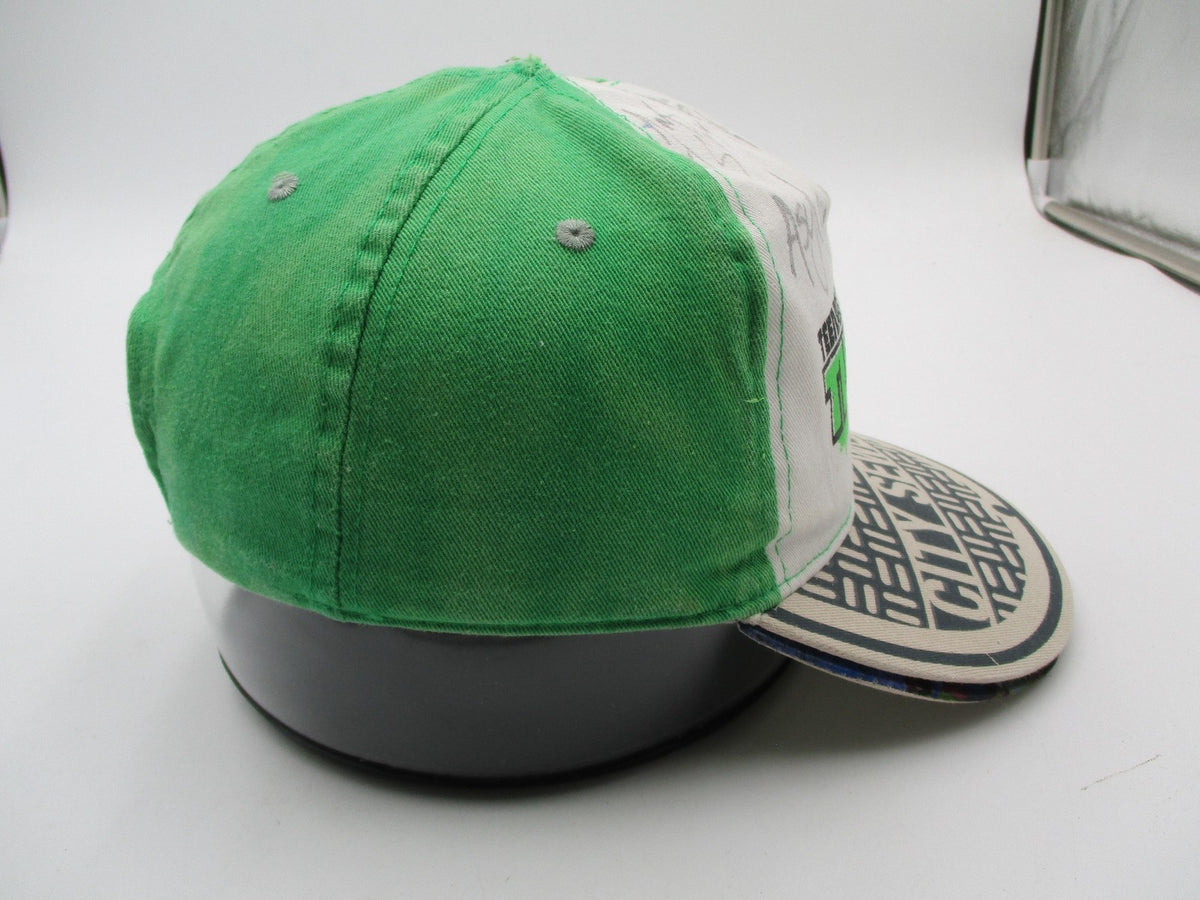 Teenage Mutant Ninja Turtles Nickelodeon Green City Sewer Snapback Hat Signed10