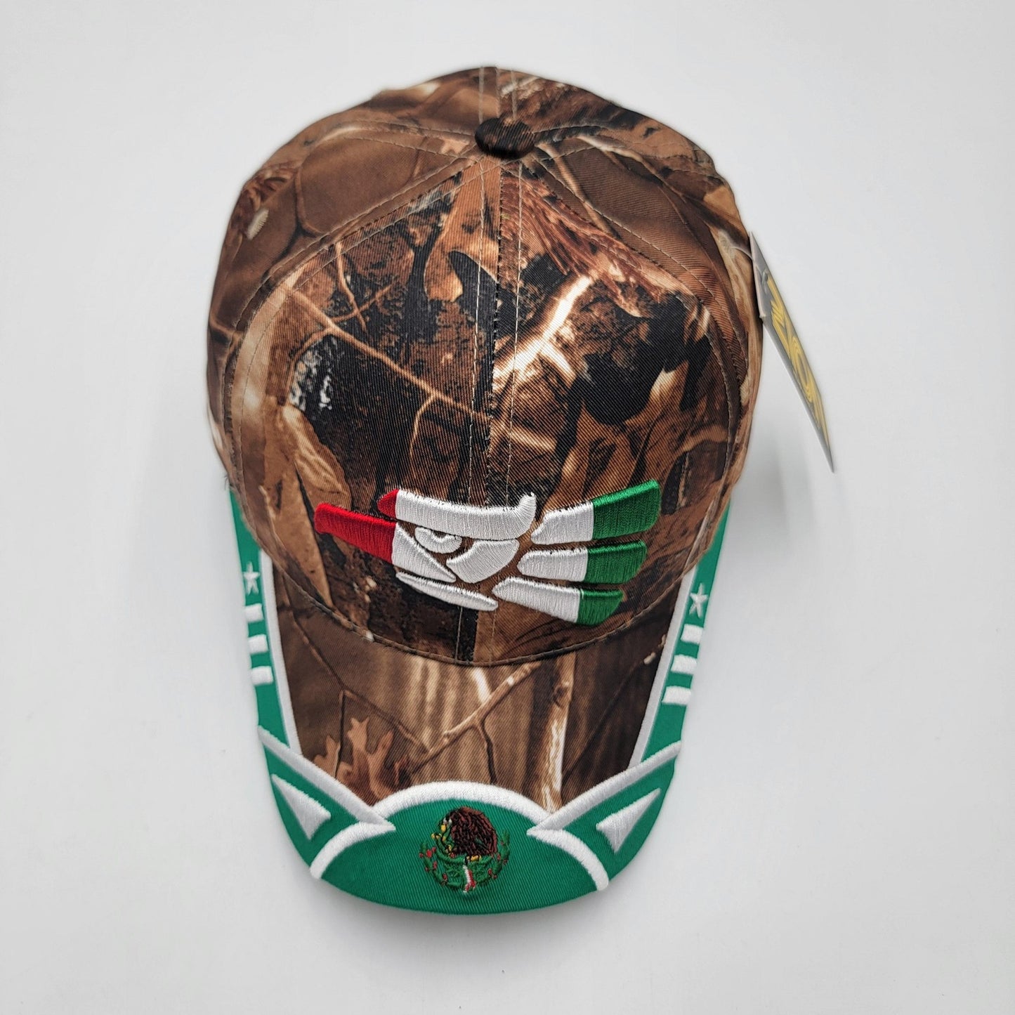 Zion Mexican Flag Hat Cap Snap Back Camouflage Camo Green Embroidered Mens4