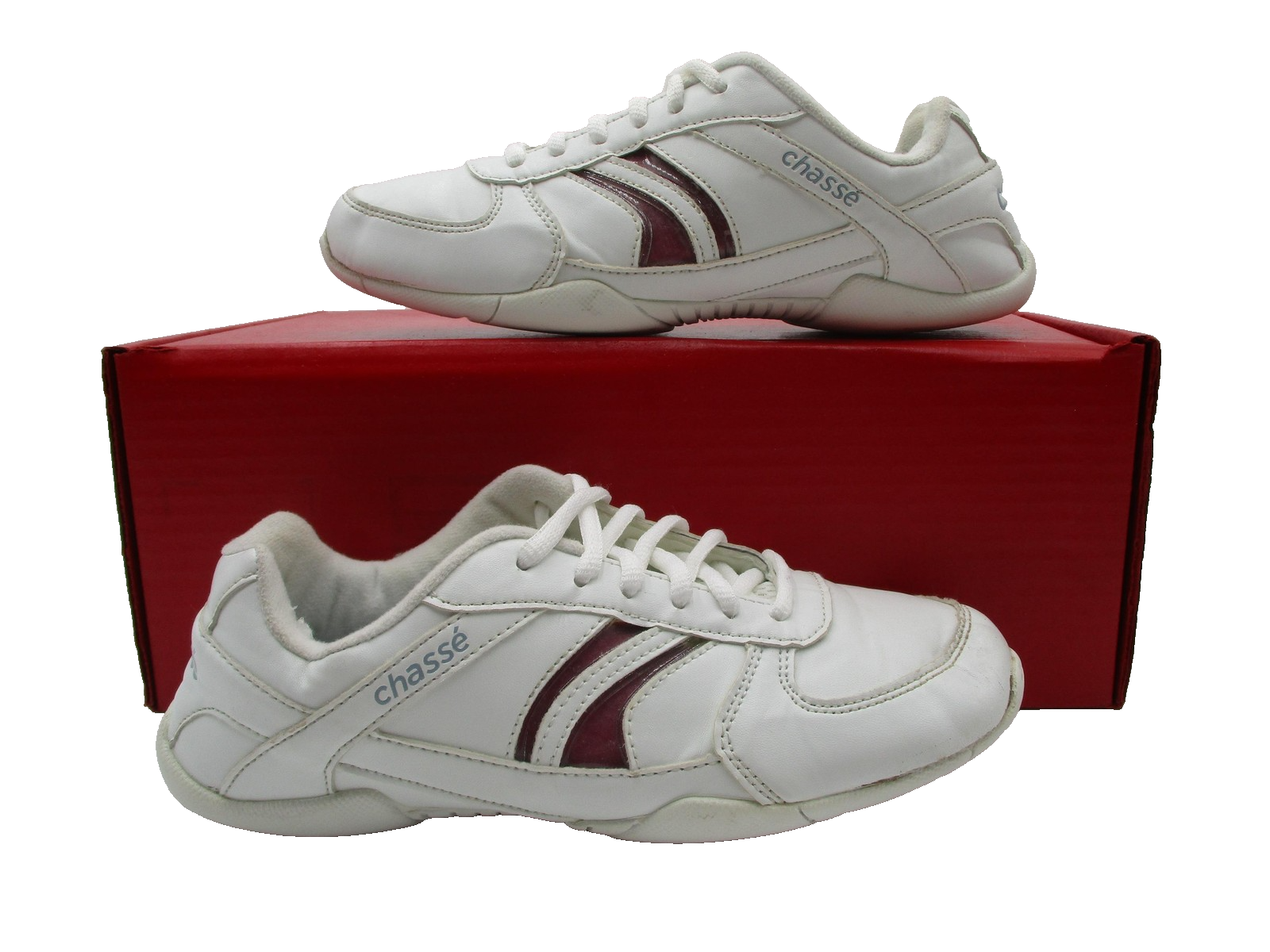 Chassé Flip IV Shoes Womens Size 5.5 White Cheerleading Sneakers 2003606 (1D9)0