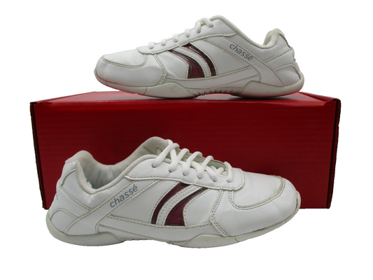 Chassé Flip IV Shoes Womens Size 5.5 White Cheerleading Sneakers 2003606 (1D9)0