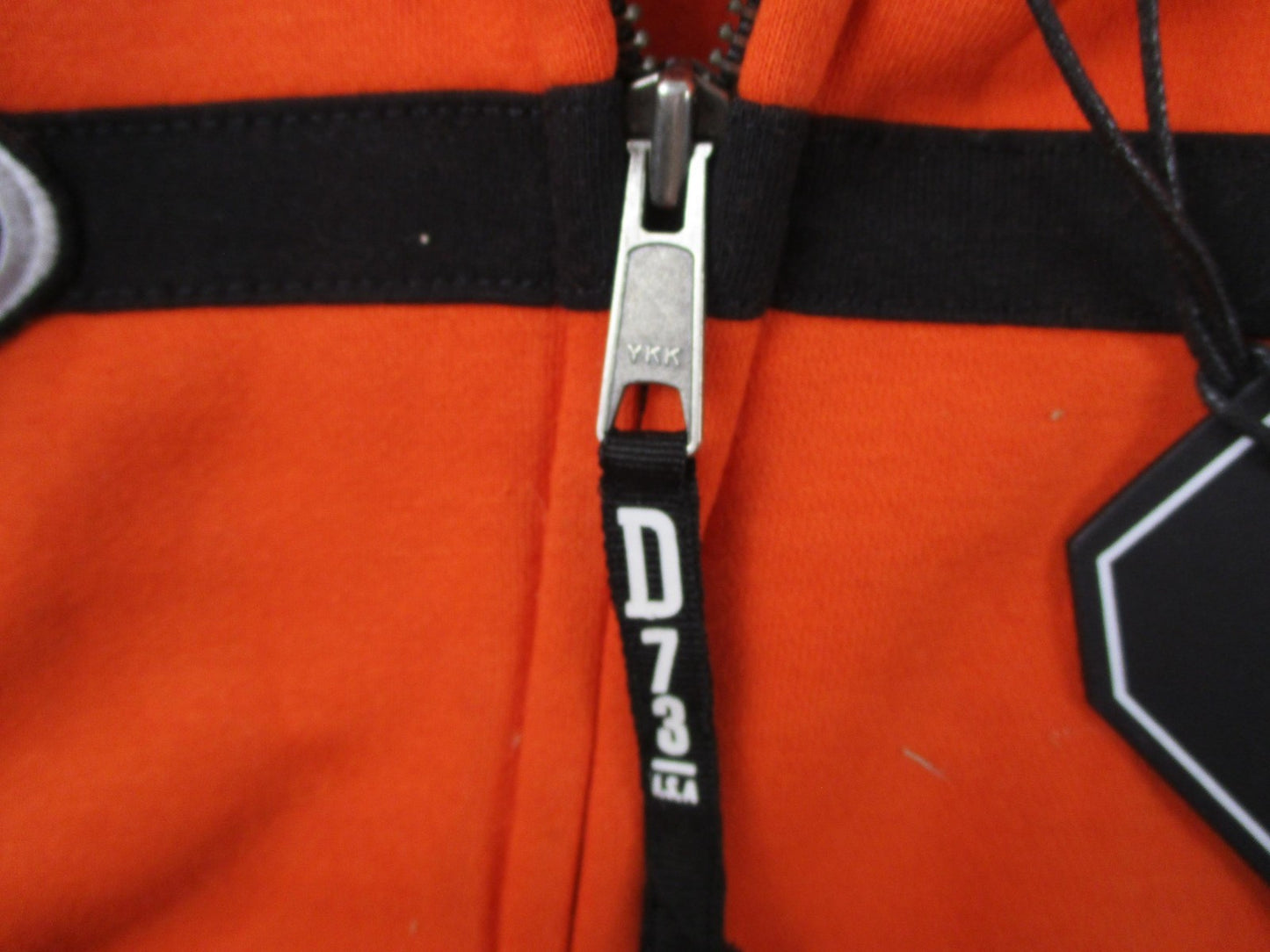 D73 USA Hoodie Mens 2XL Orange Full Zip Hot Wheels Racing 68 Graphic New 12888911