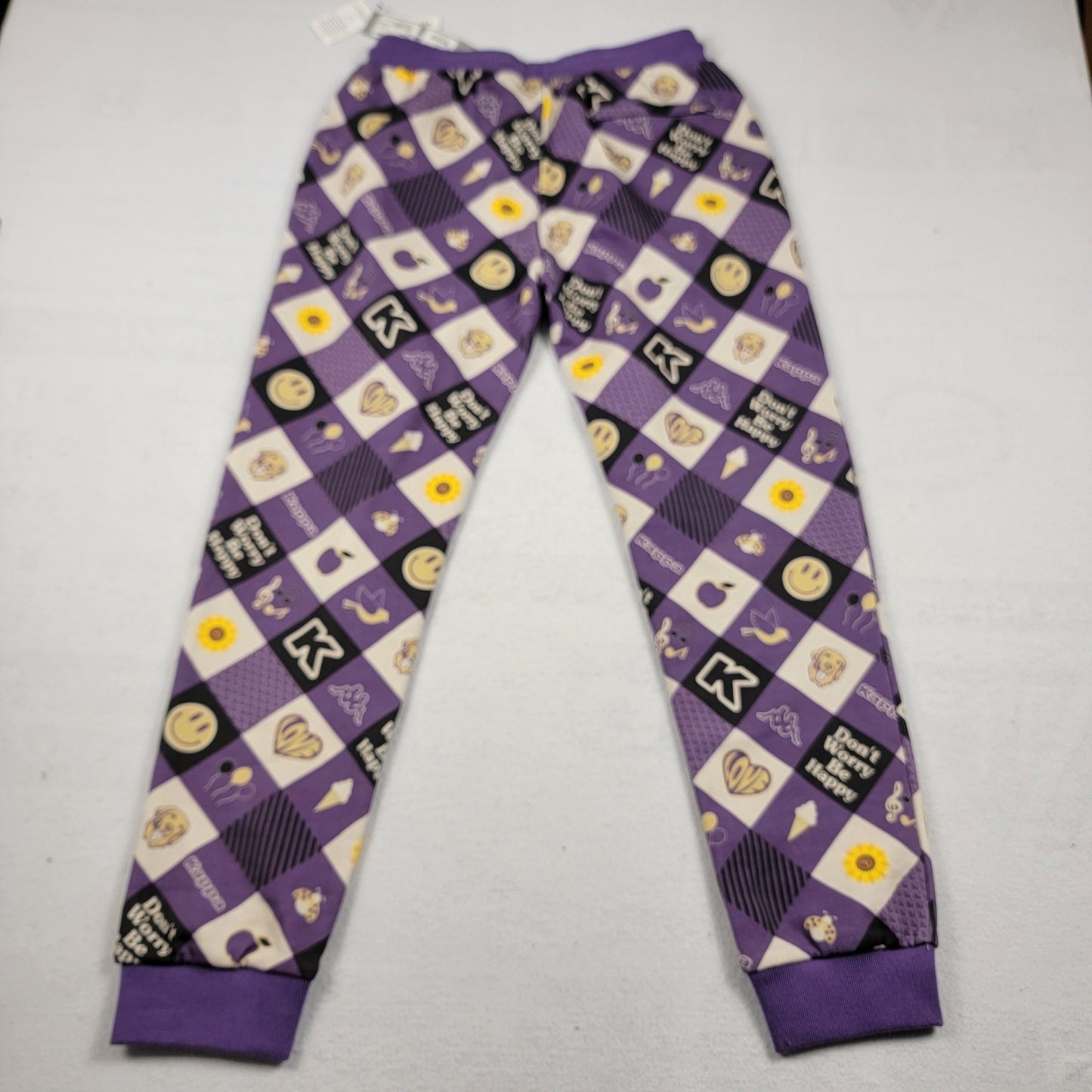 Kappa Logo Edmar Fleece Jogger Purple Mens Sz L