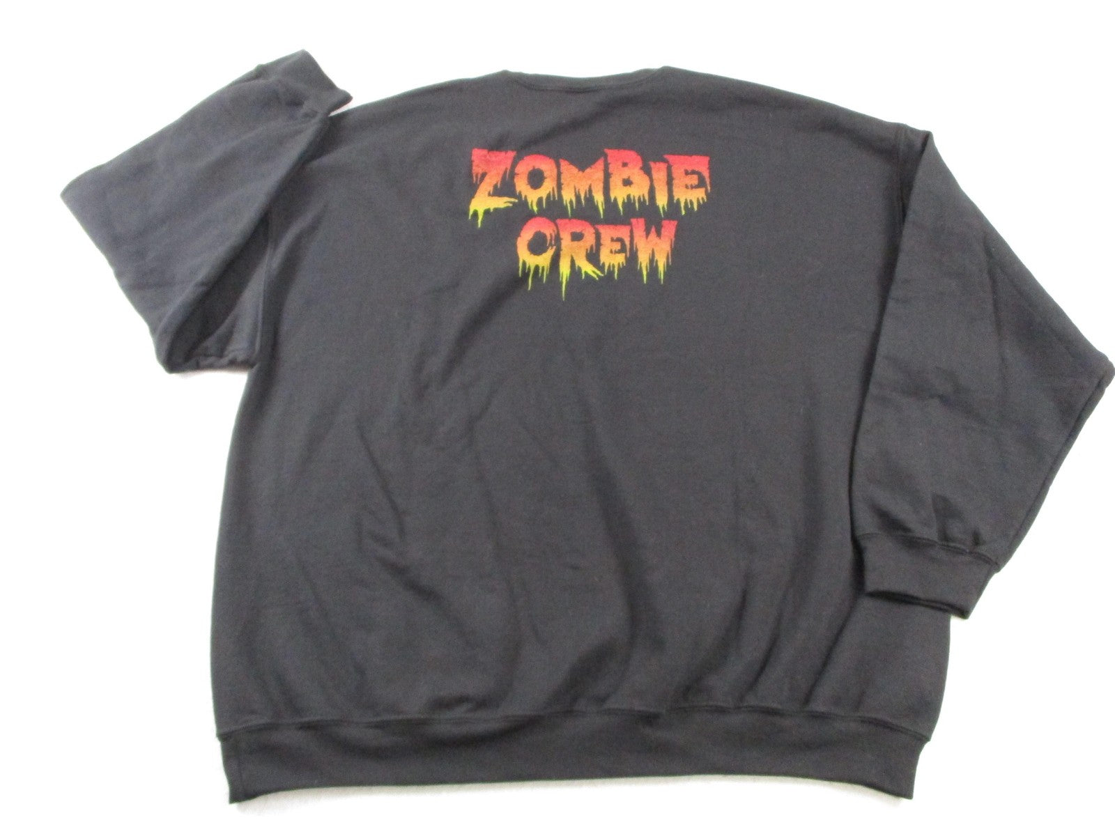 Gildan Heavy Blend Sweatshirt Mens 3XL Black Boo At Night Zombie Crew Graphic1