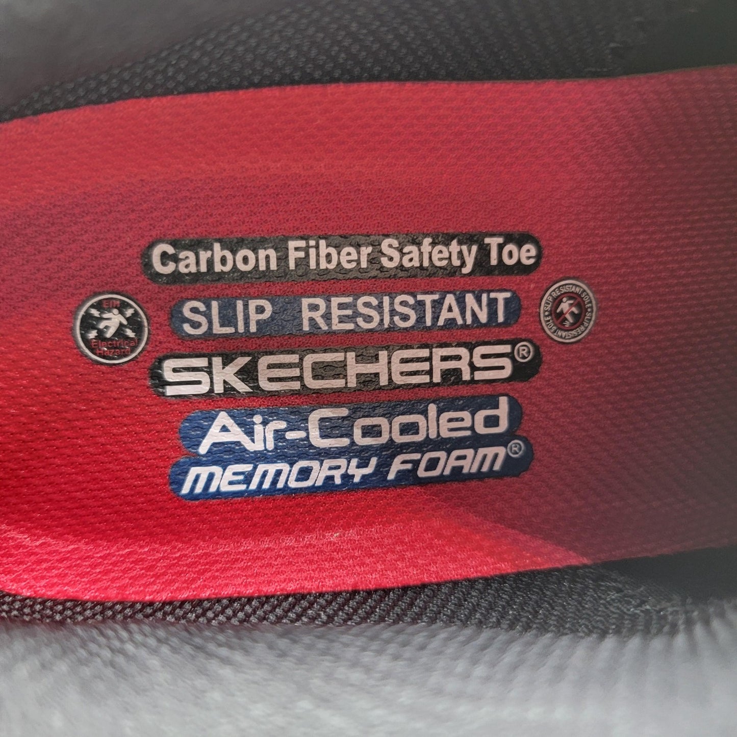 Skechers Shoes Womens Sz 9 Slip Resistant Carbon Toe Memory Foam Safety