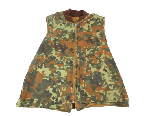 Cult of Individuality Vest Mens Medium Tan/Camo Canvas Reversible