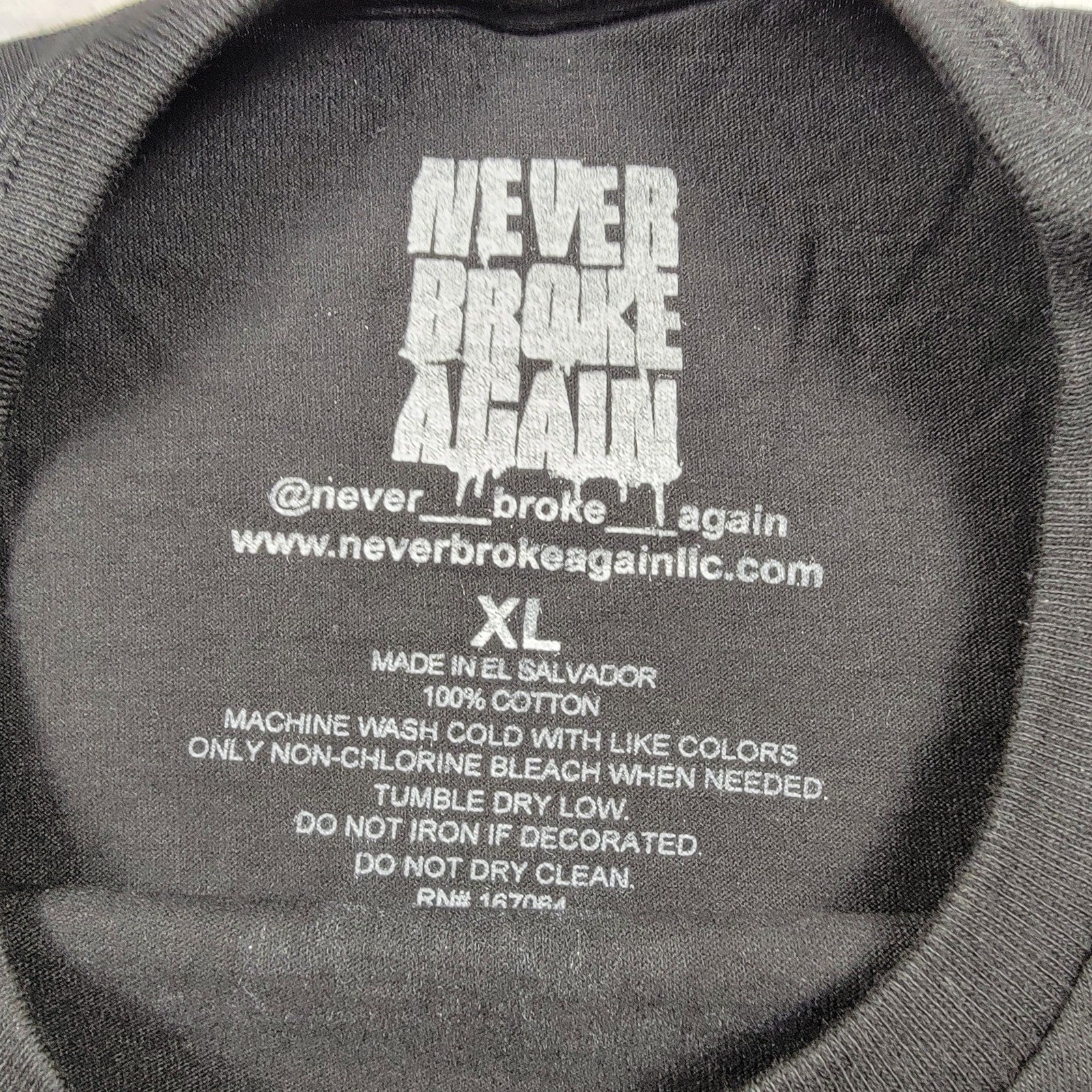 Young Boy Never Broke Again Gunslinger Tshirt Black Sz XL2