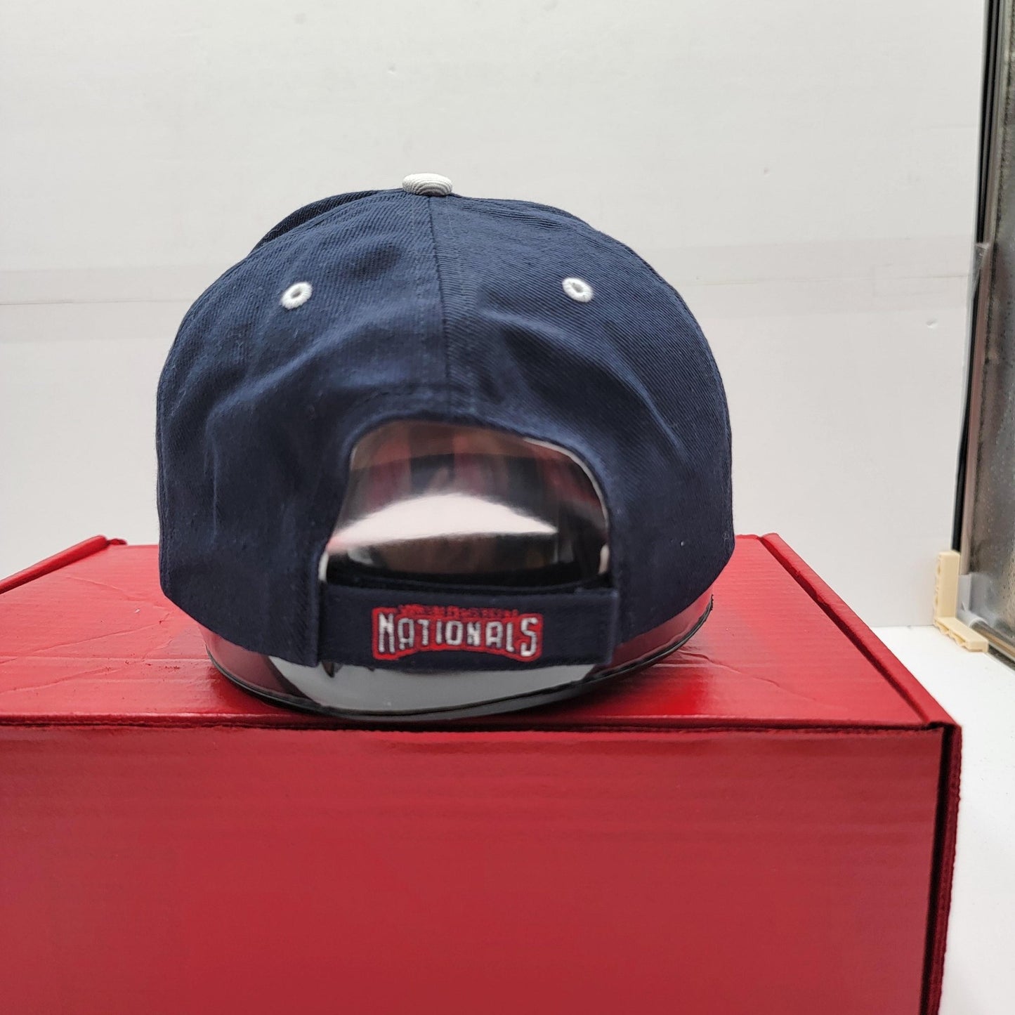 Washington Nationals Hat Cap Strap Back Navy Blue MLB Baseball Mens One Size3