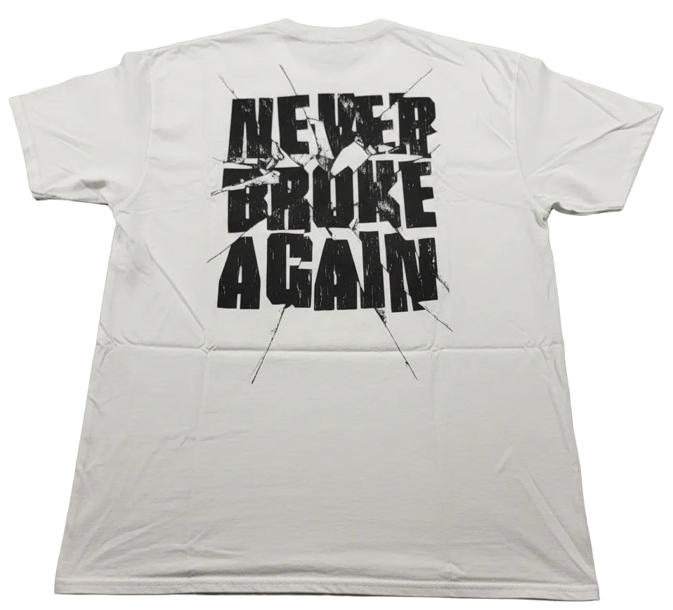 YoungBoy Never Broke Again Broken Glass T-Shirt White