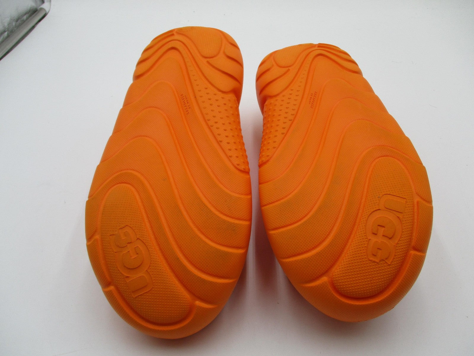 UGG 1110090 Shoes Womens Size 10 41 Orange Logo Strappy Platform Wedge Sandals9