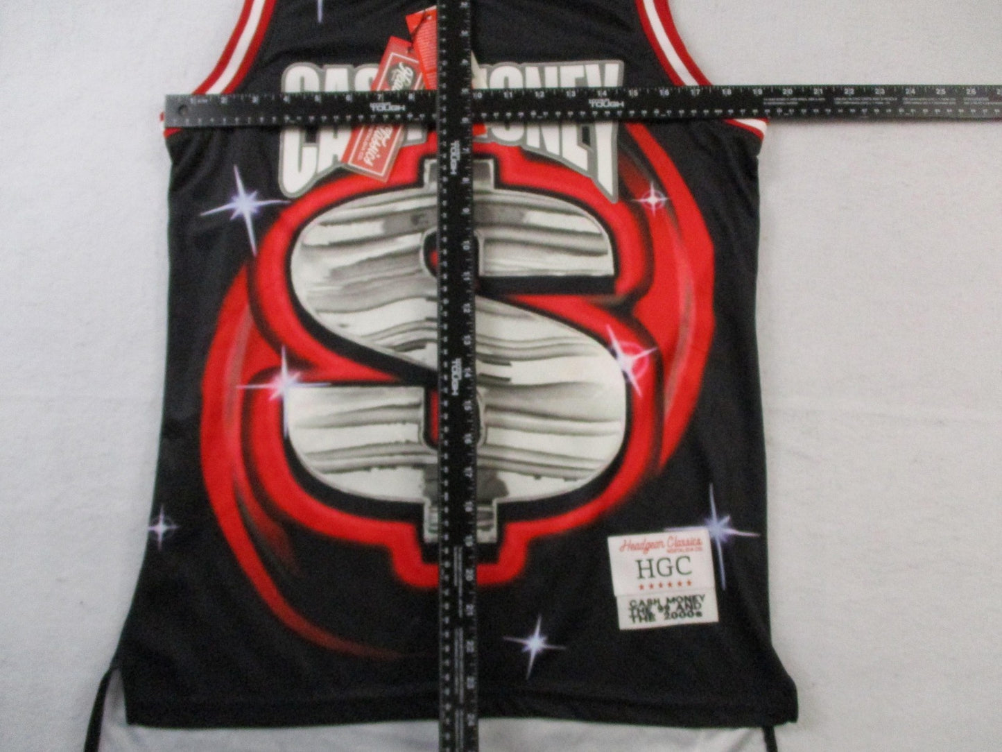 Headgear Classics Jersey Mens Small Black Cash Money Records 99 00 Tank Top 14949