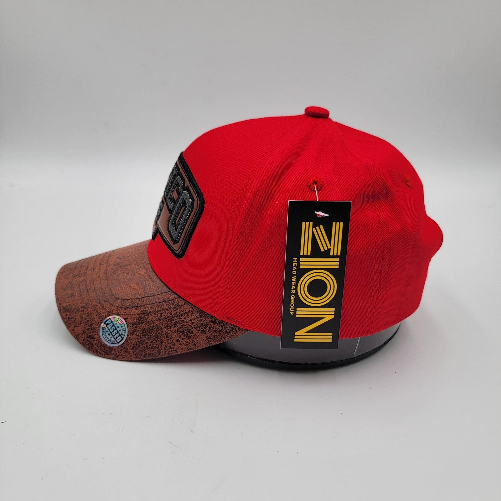 Mexico Hat Cap Strap Back Red Brown Distressed Bill Embroidered Patch Mens1