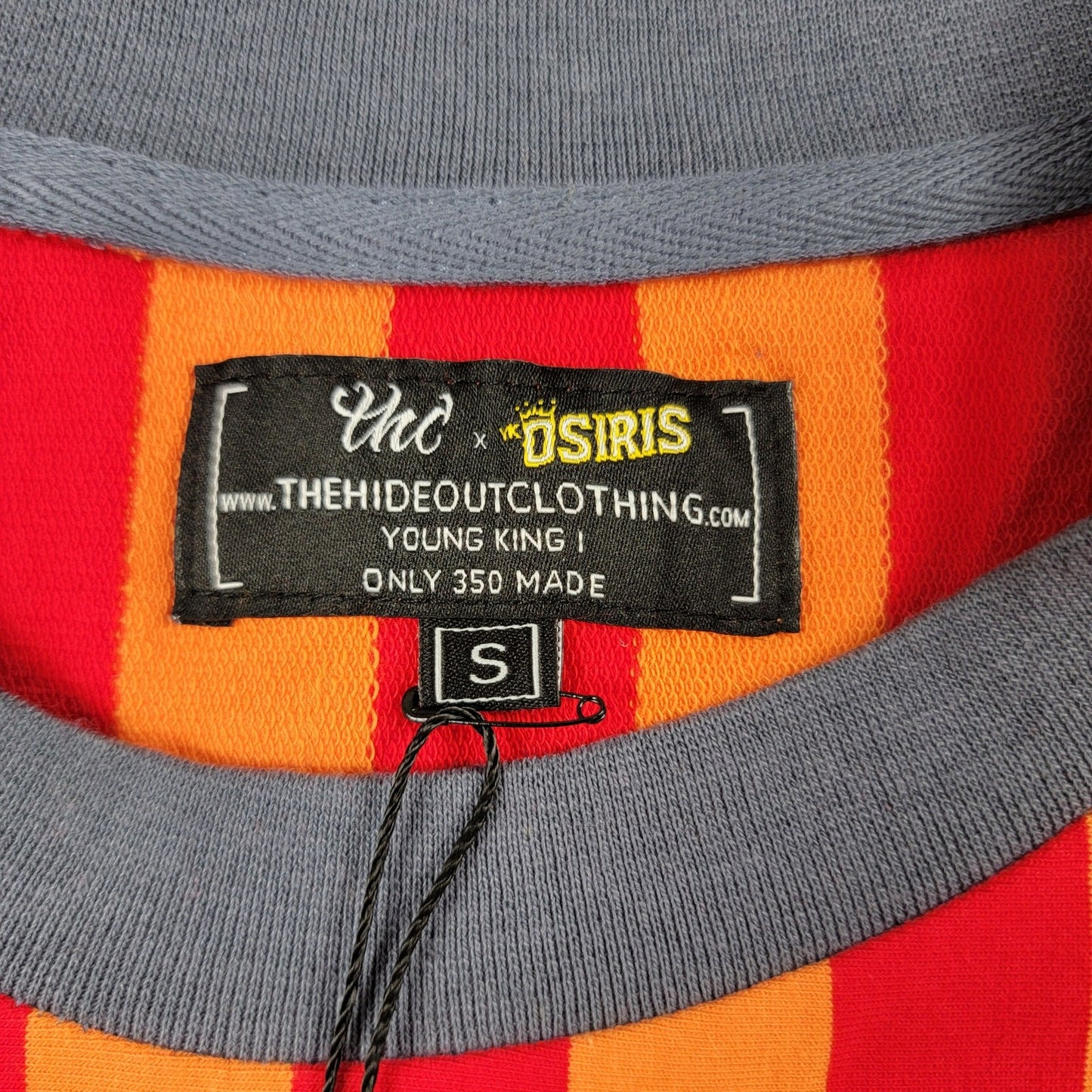 The Hideout Clothing x YK Osiris Blessed Stripe Long Sleeve Shirt S NWT 7917921