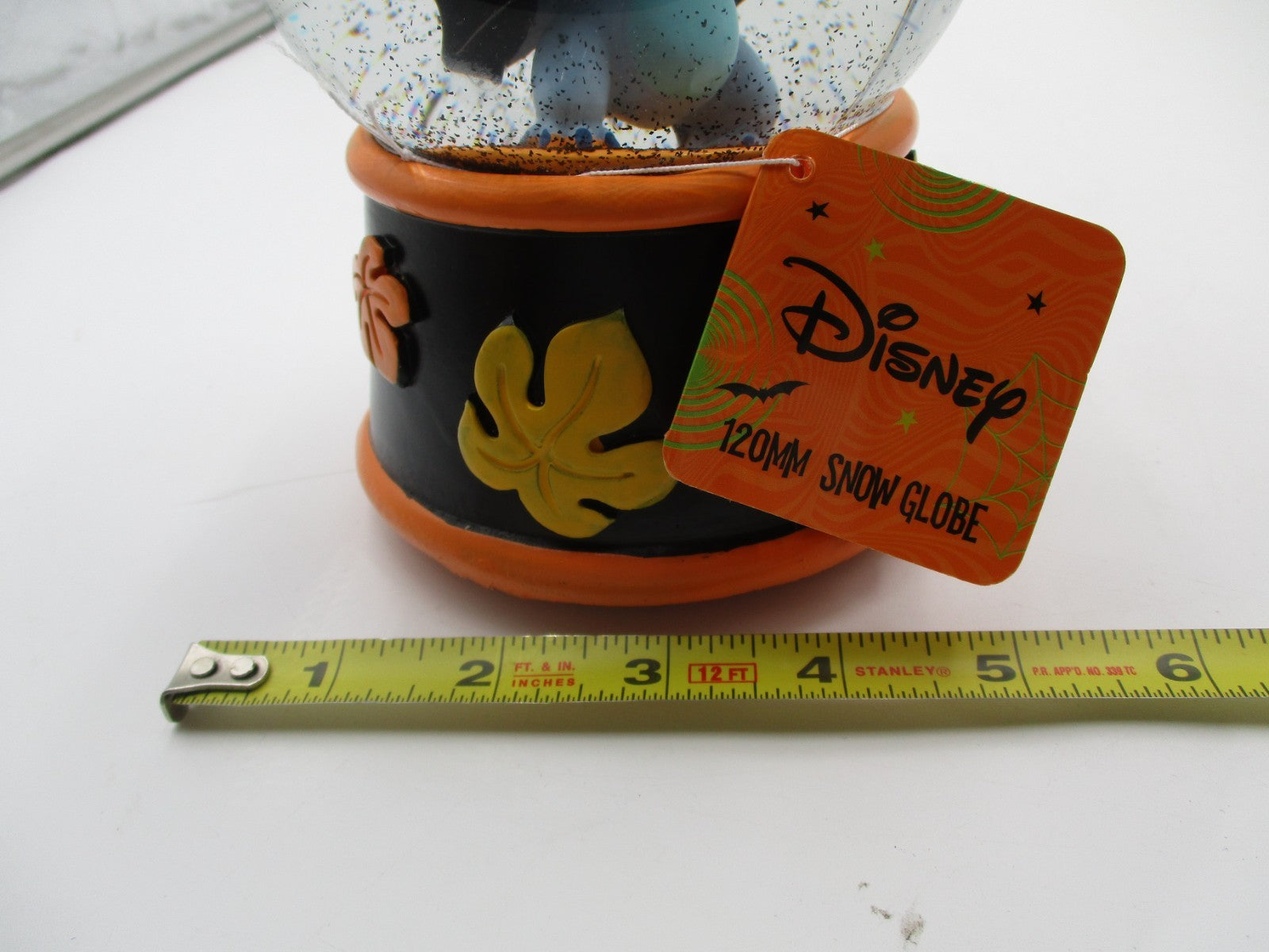 NEW 120mm Disney Stitch Vampire Halloween Trick Or Treat Music Water Snow Globe8