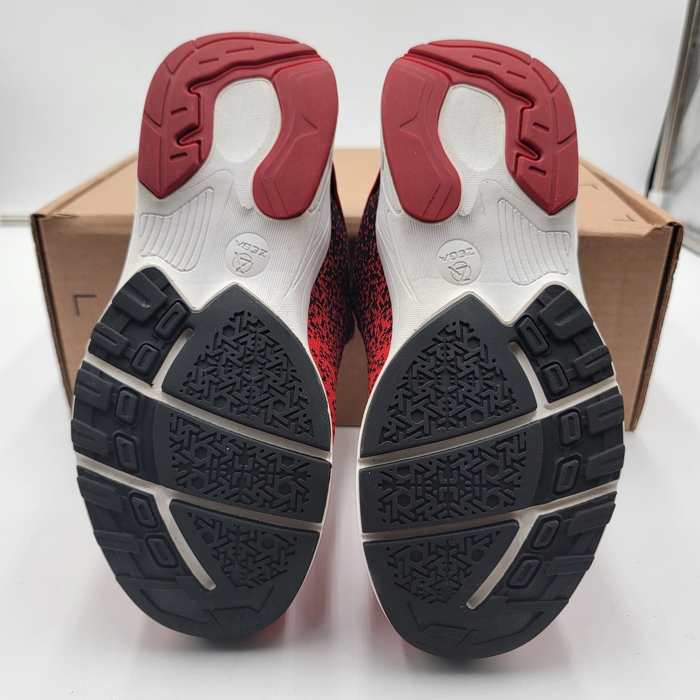 Zeba Hands Free Tech Walking Shoes Cherry Red Wmns Sz 7