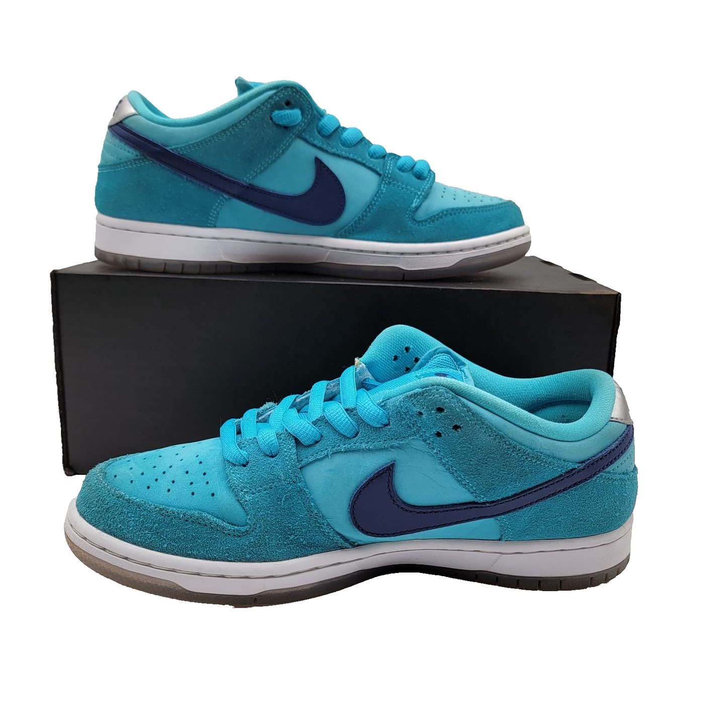 Nike Men's SB Dunk Low 'Blue Fury' Sz 8 Preowned BQ6817-400